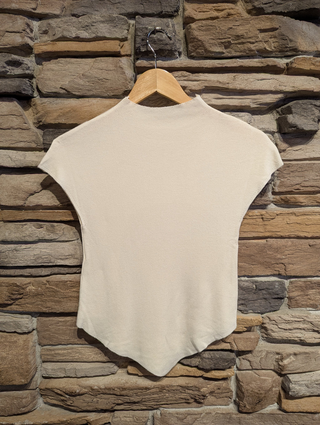 Soft Sculpt Mock neck Tee