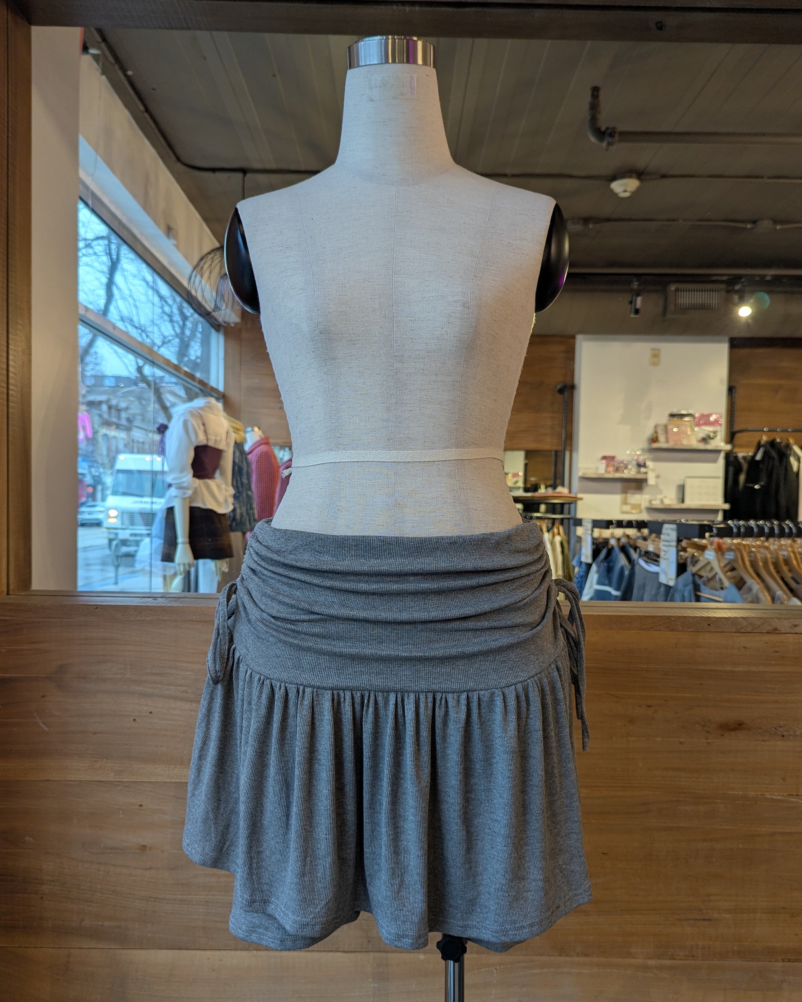 Ruched Jersey Motion Skirt