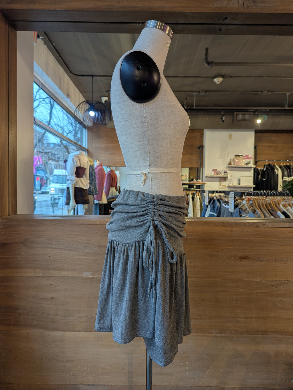Ruched Jersey Motion Skirt