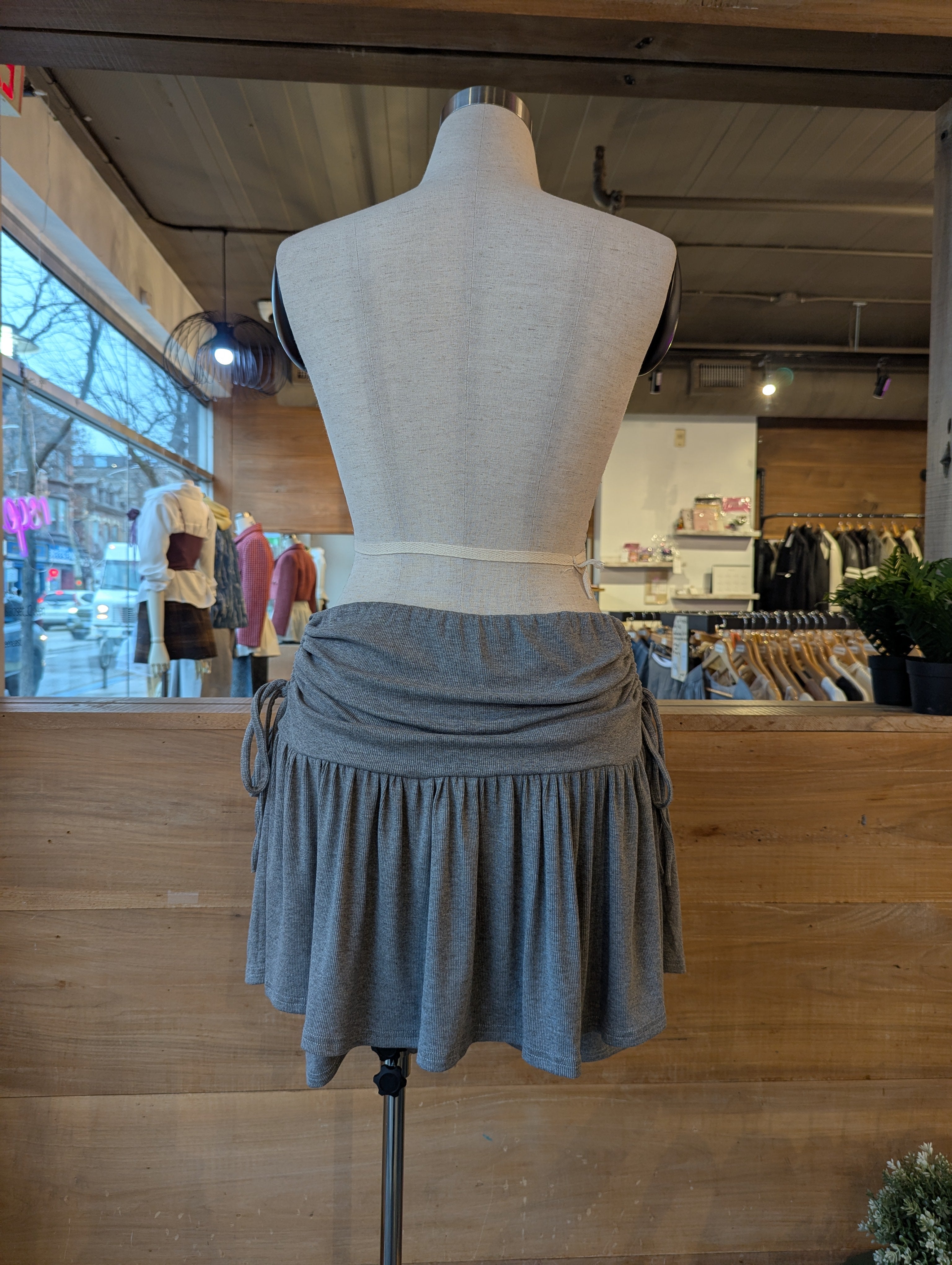 Ruched Jersey Motion Skirt
