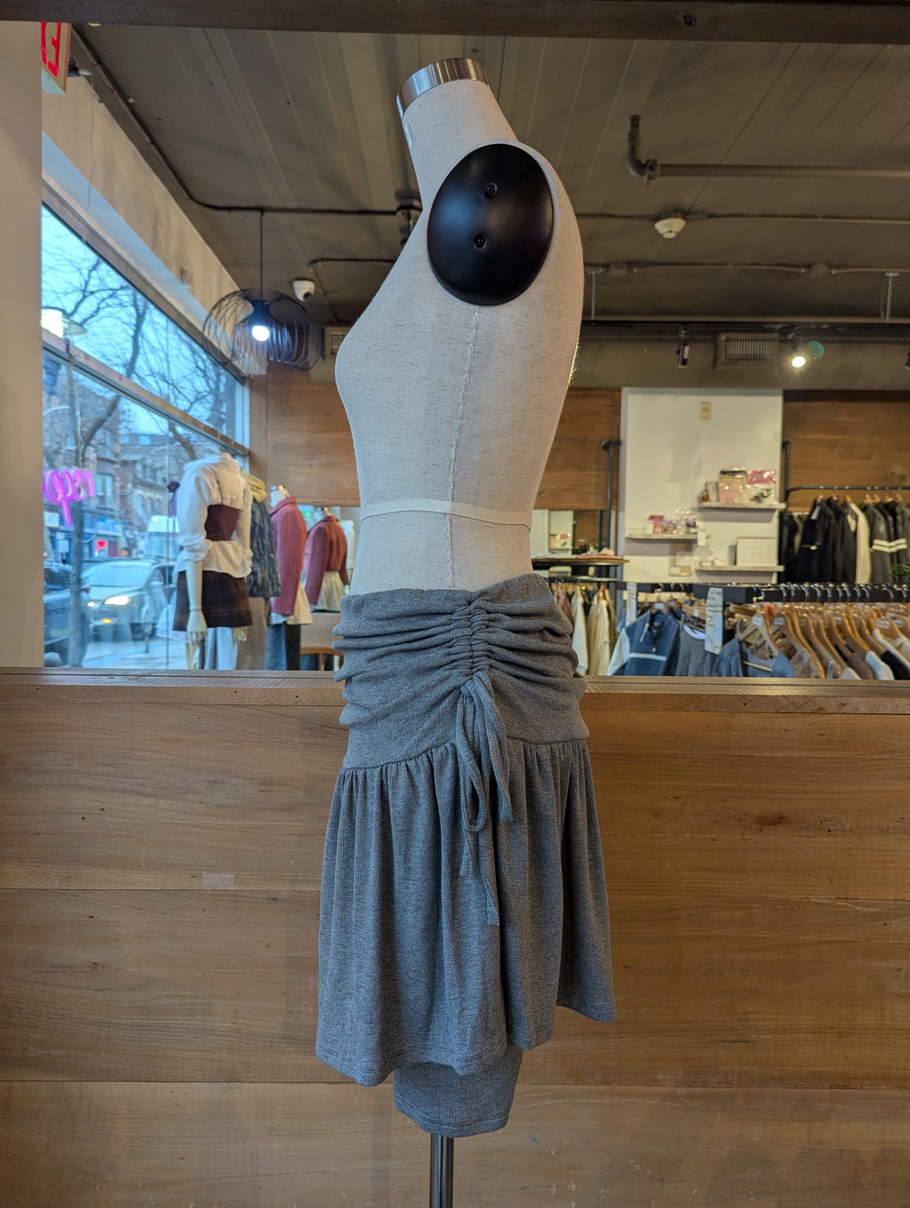 Ruched Jersey Motion Skirt