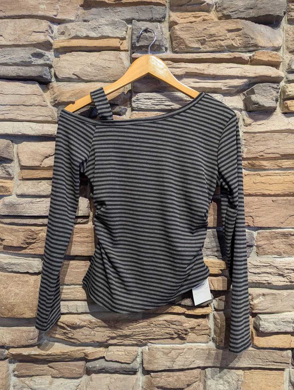 Striped Edge Buckle Top