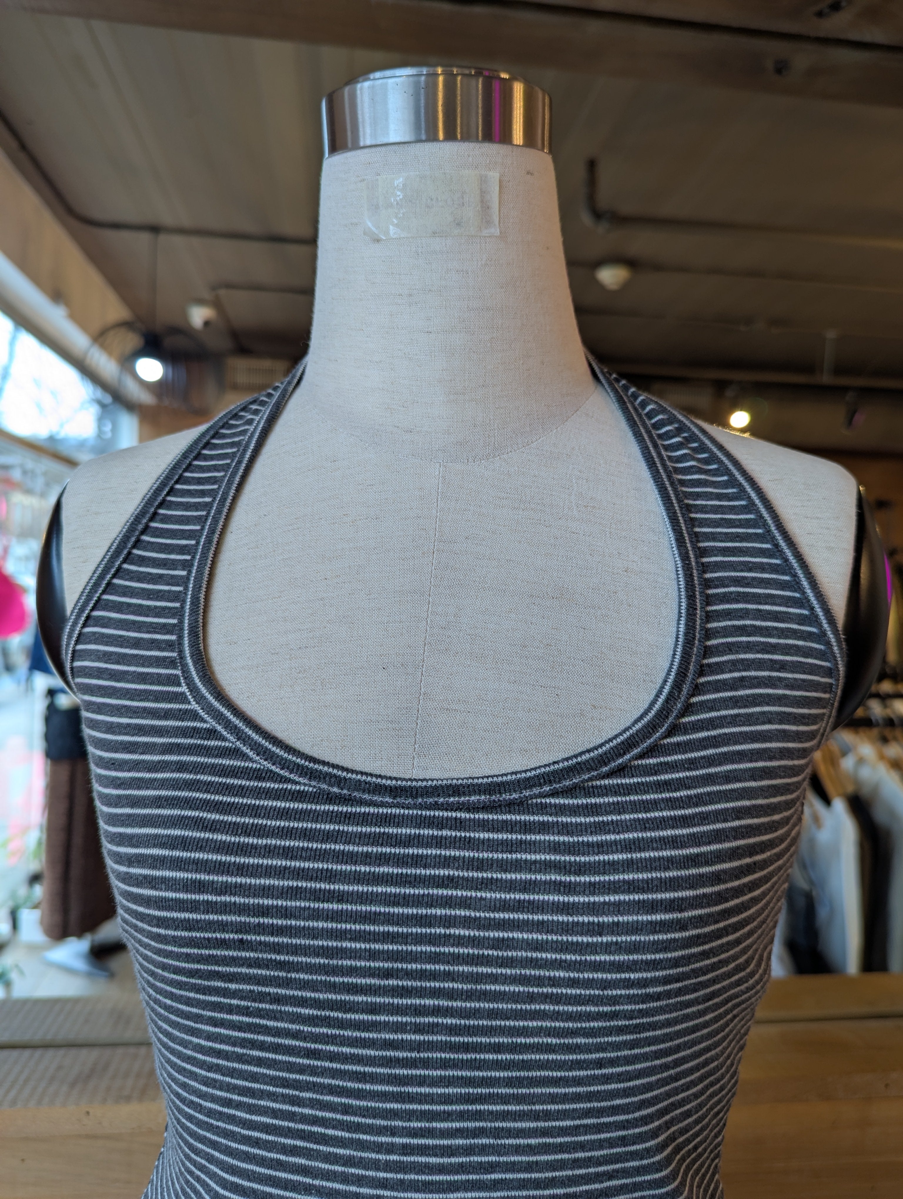 Sweetie Stripe Peplum Halter Top