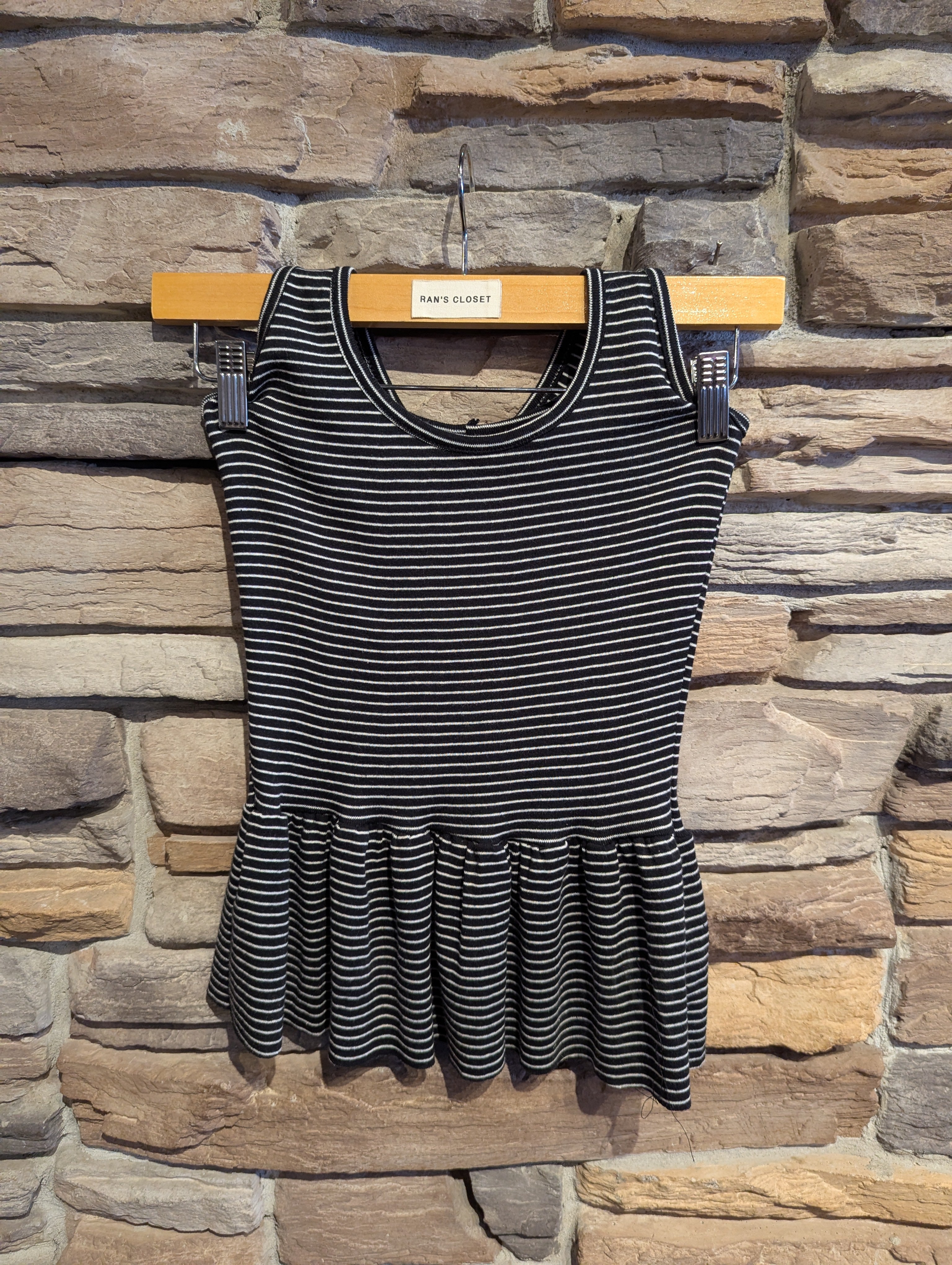 Sweetie Stripe Peplum Halter Top
