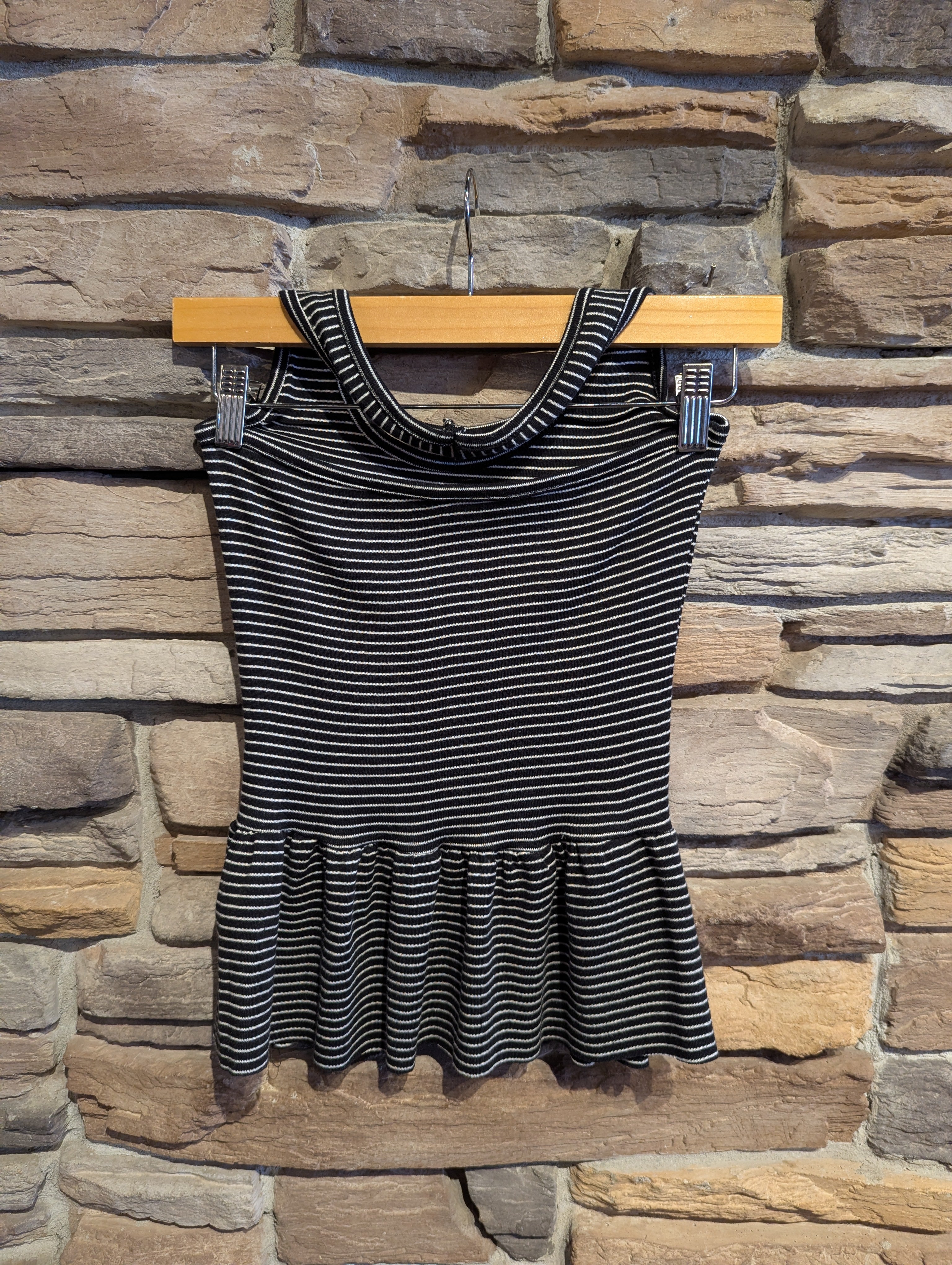 Sweetie Stripe Peplum Halter Top