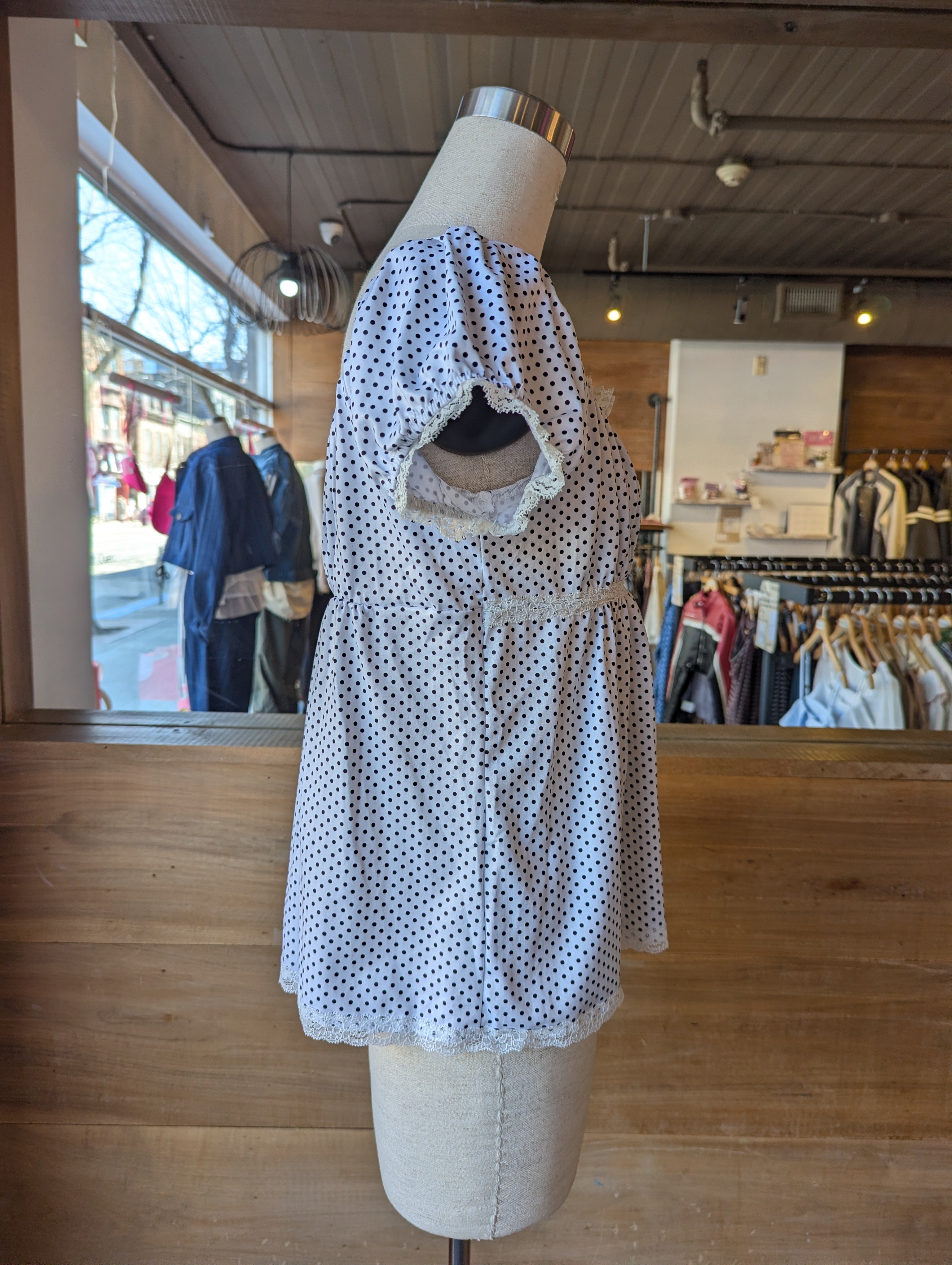 Polka Dot Lovergirl Babydoll Top