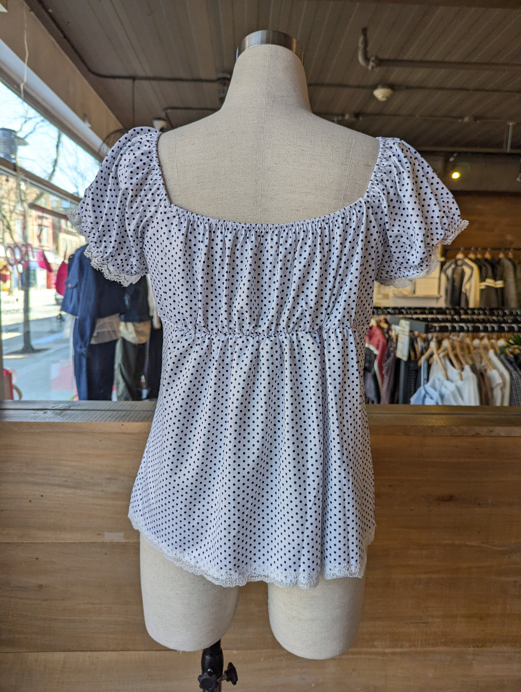 Polka Dot Lovergirl Babydoll Top
