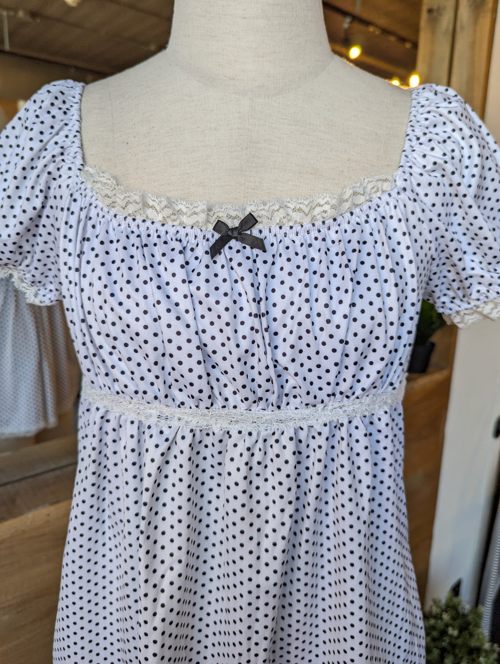 Polka Dot Lovergirl Babydoll Top