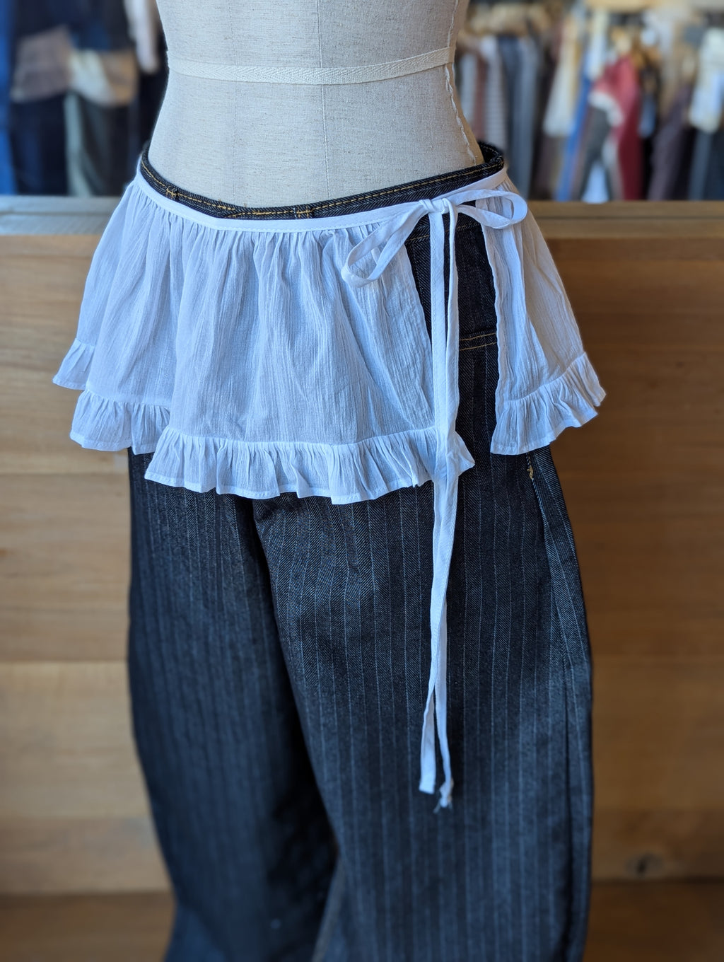 Ruffle Edit Wrap Skirt