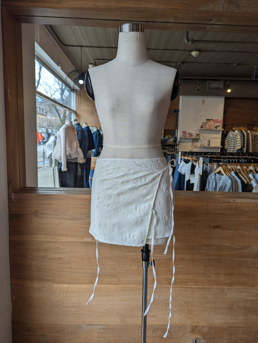 Soleil Wrap Mini Skirt