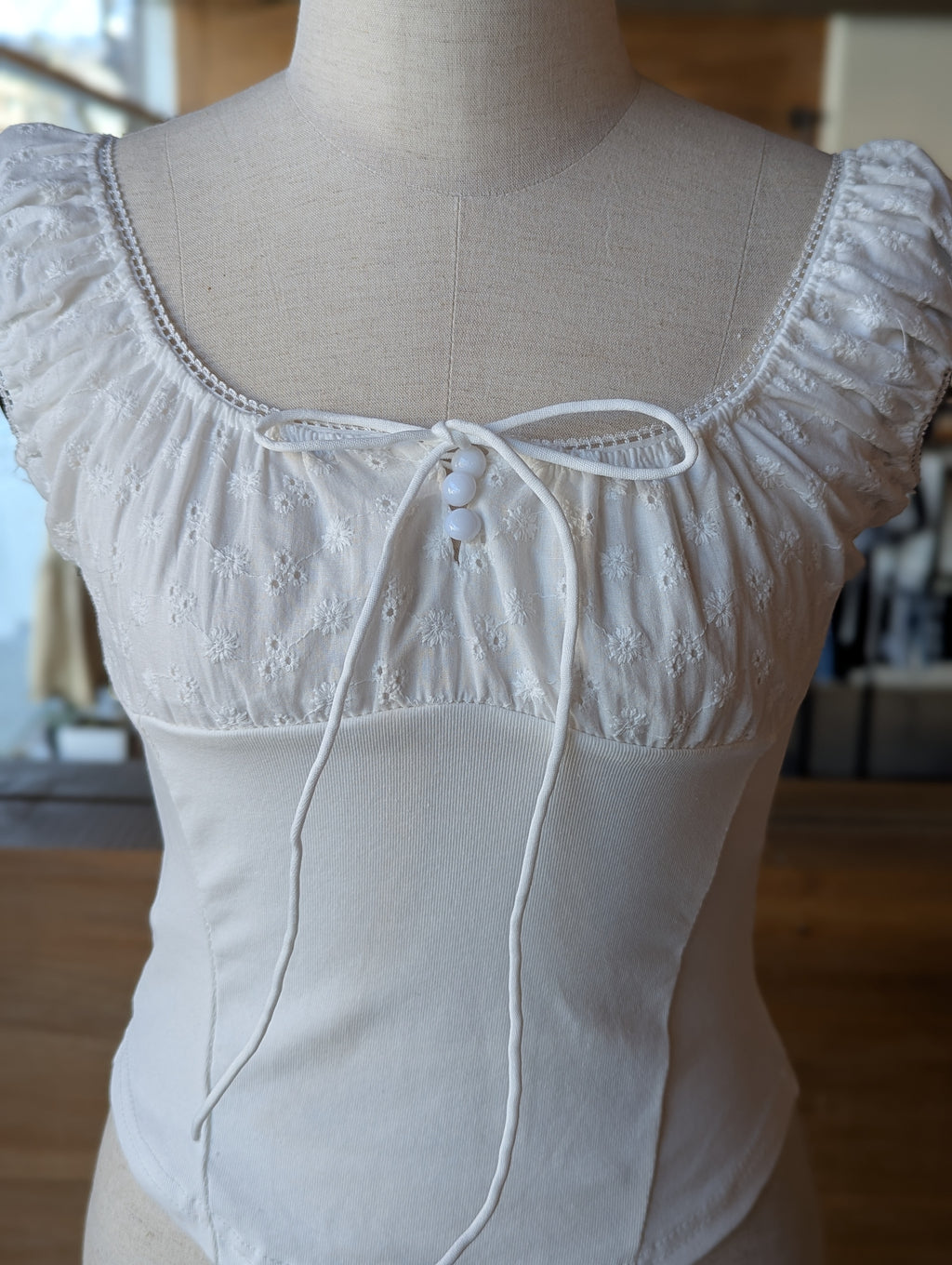 Meadowline Cap Sleeve Top