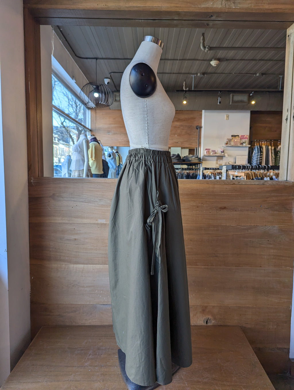 Drawstring Pocket Utility Skirt
