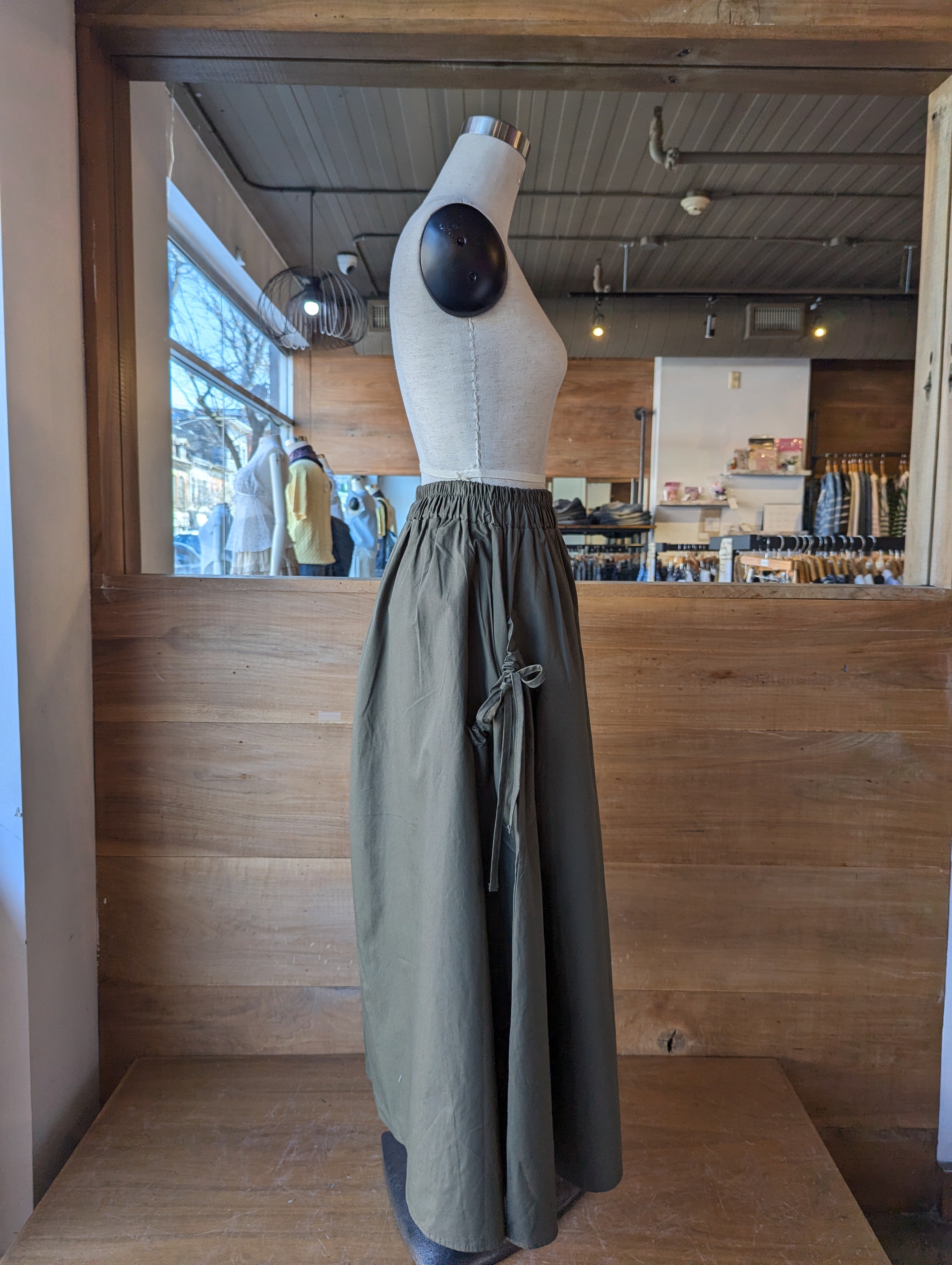 Drawstring Pocket Utility Skirt