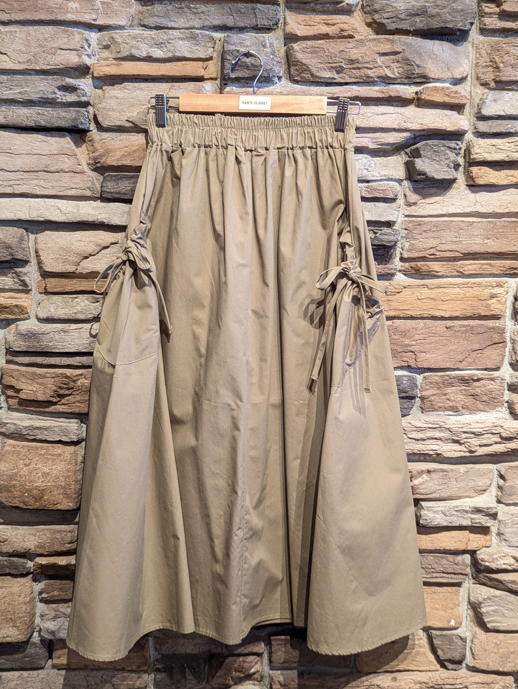 Drawstring Pocket Utility Skirt