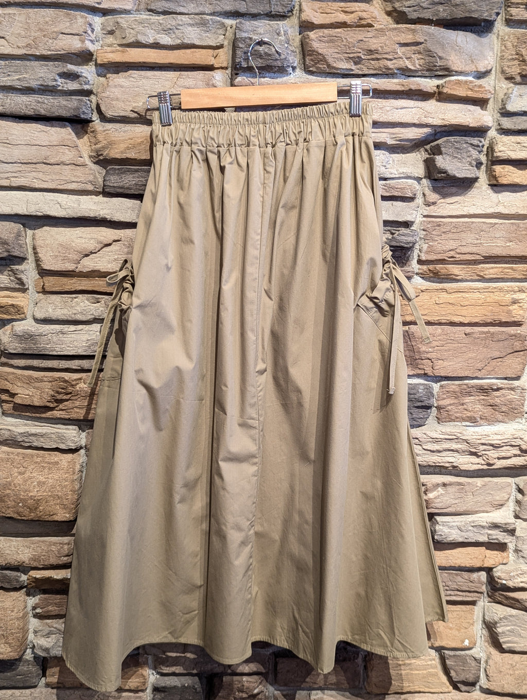 Drawstring Pocket Utility Skirt