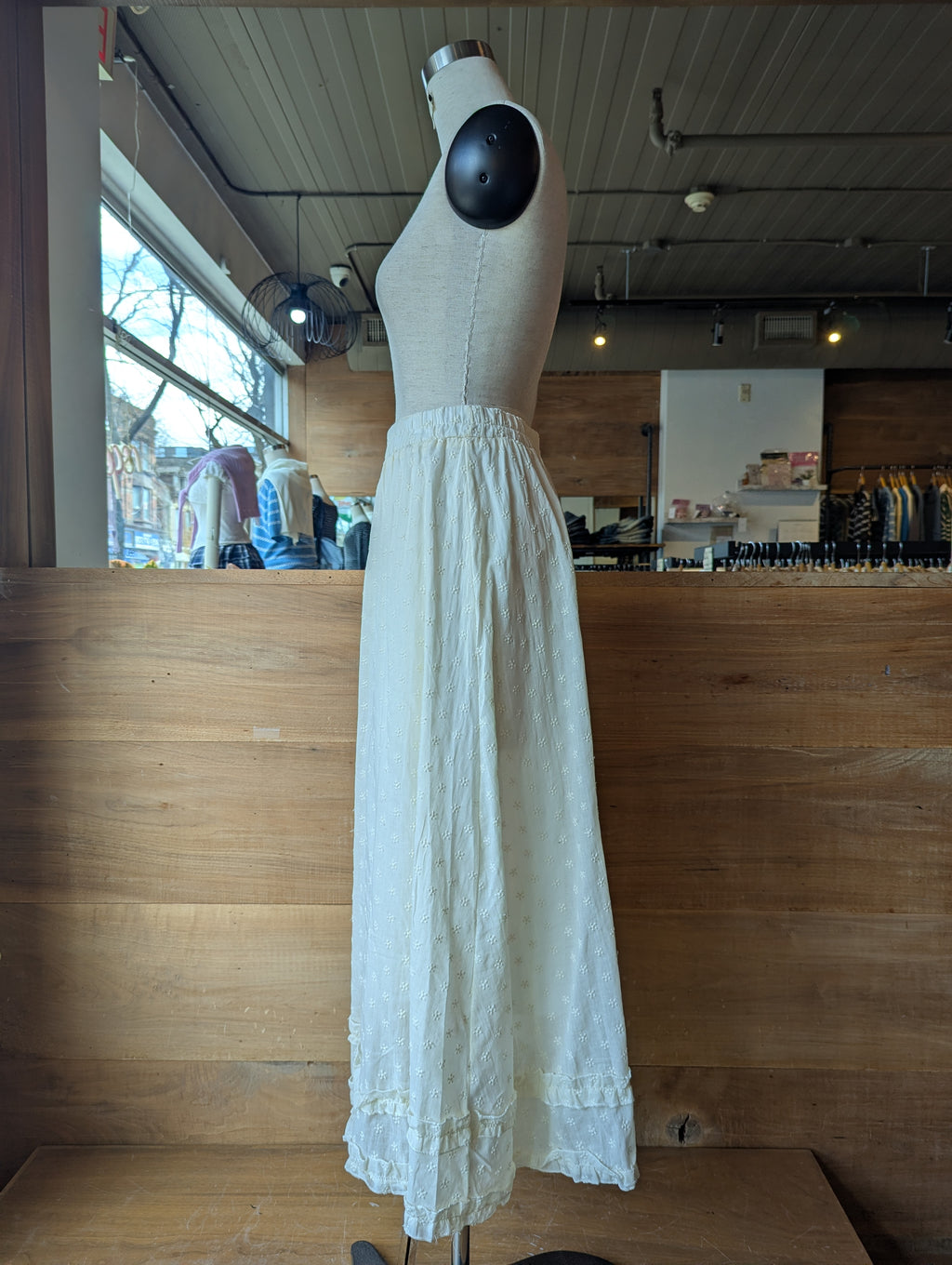 Clover Embroidered Maxi Skirt