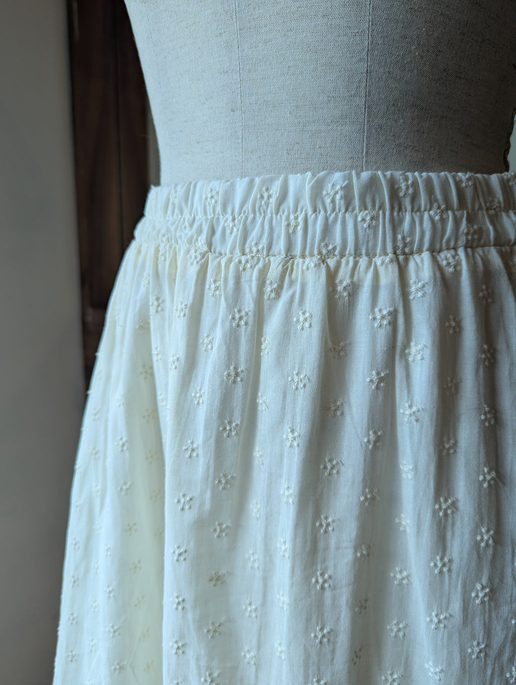 Clover Embroidered Maxi Skirt