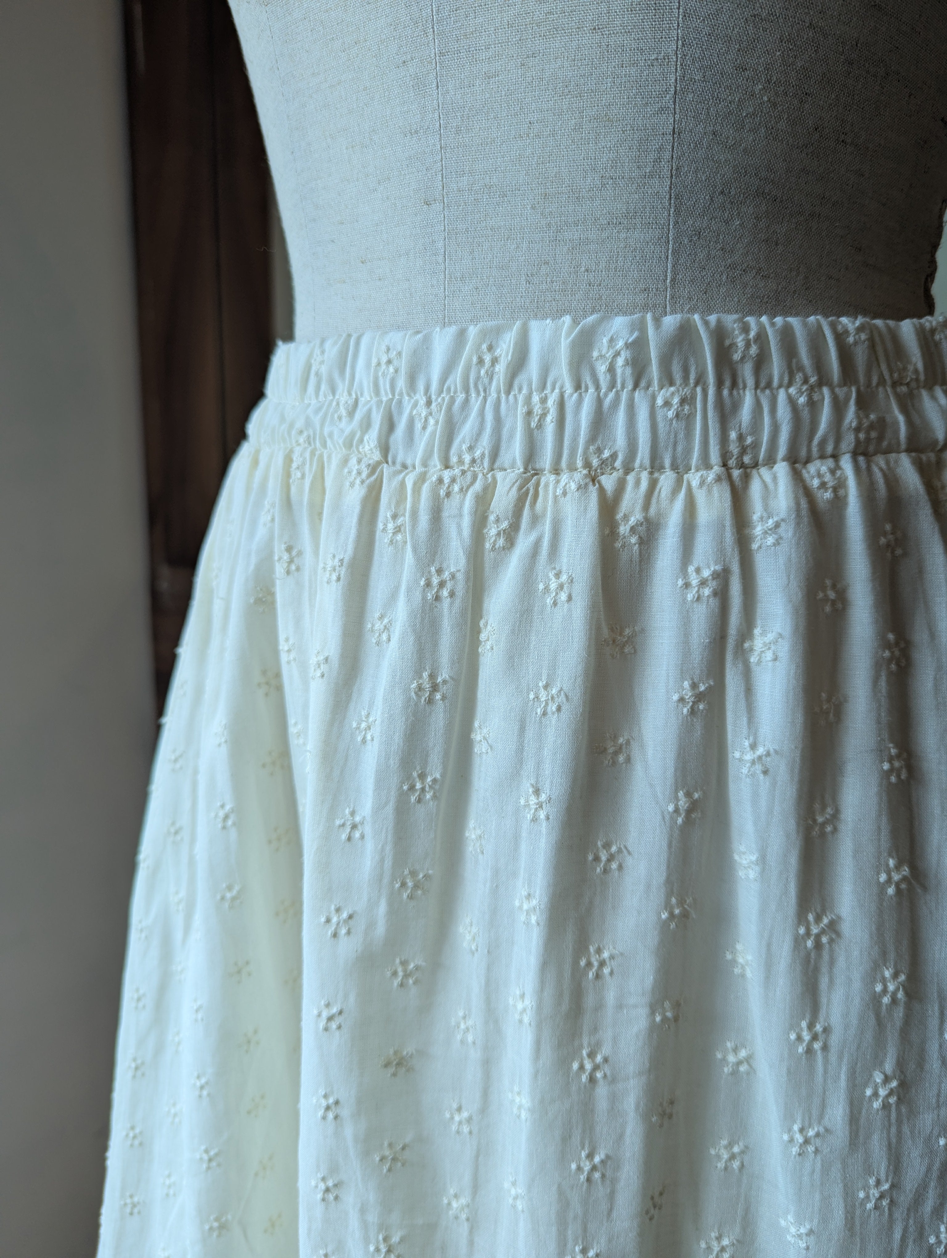 Clover Embroidered Maxi Skirt