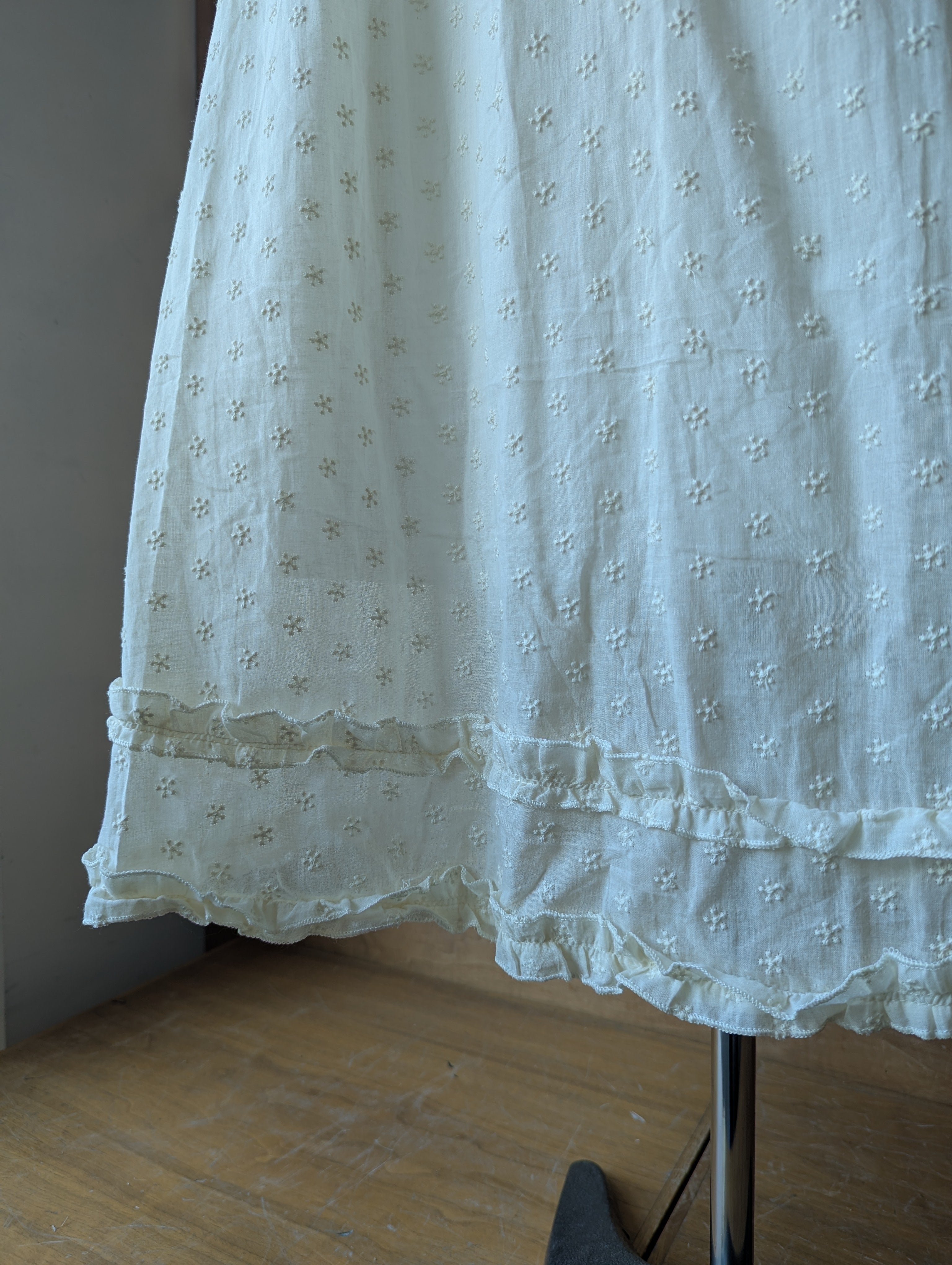Clover Embroidered Maxi Skirt