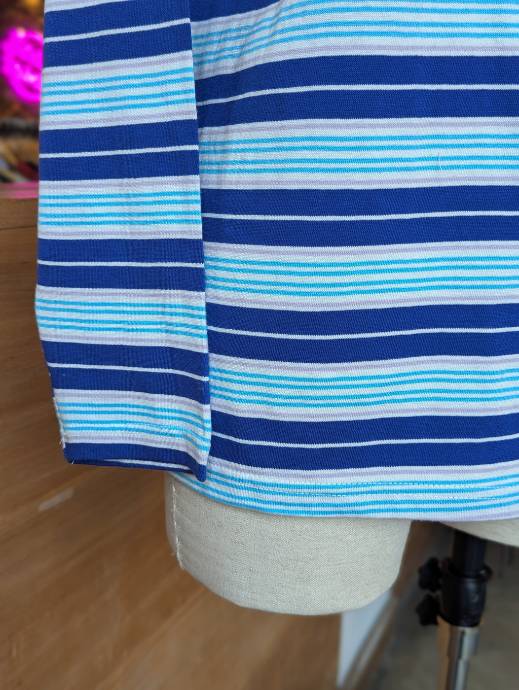 Sail Away Stripe Boatneck Top