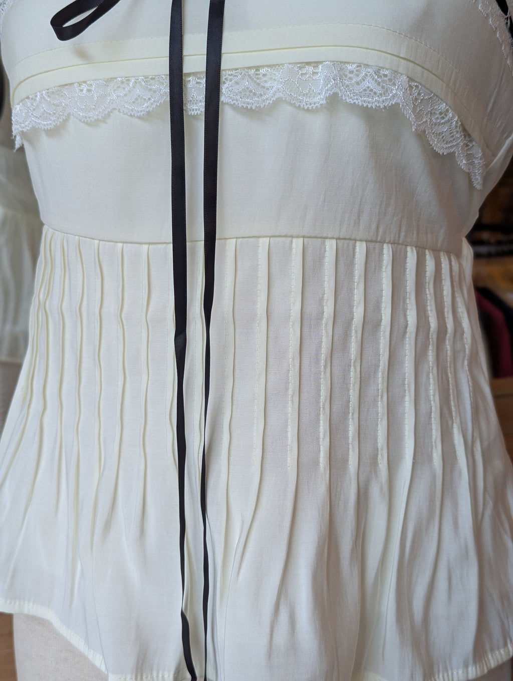 Coquette Ribbon Strapless Top