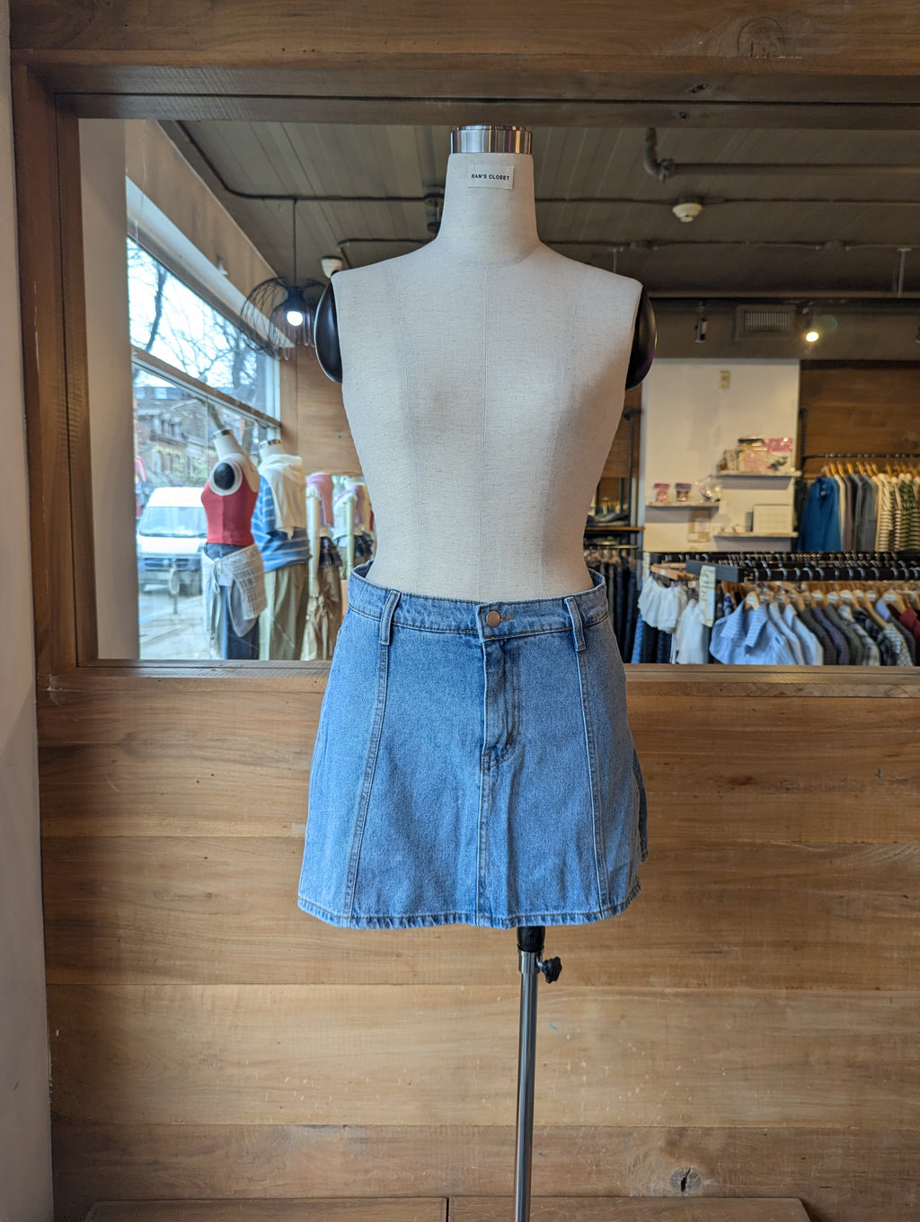 The Essential Denim Mini Skirt