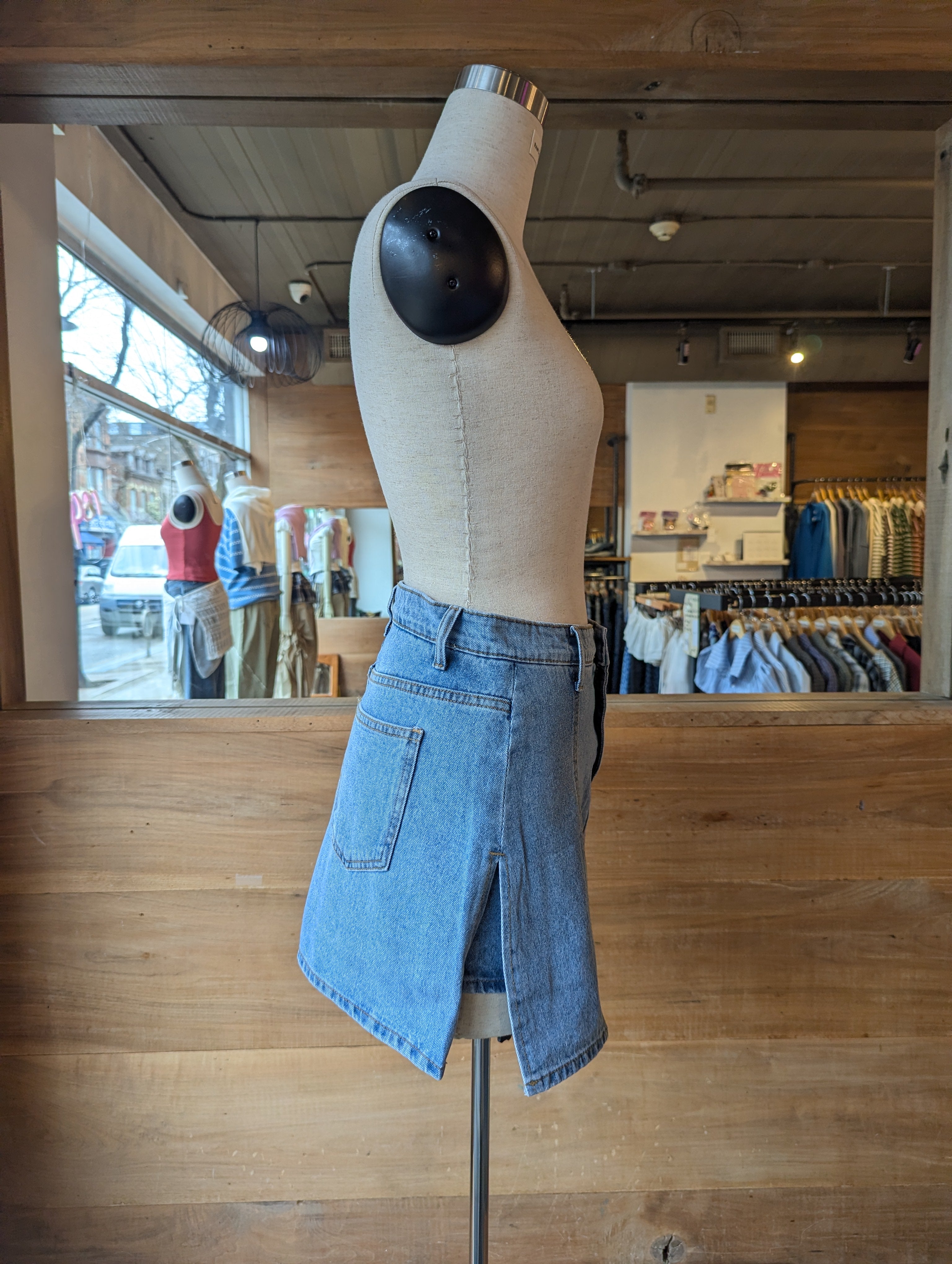 The Essential Denim Mini Skirt