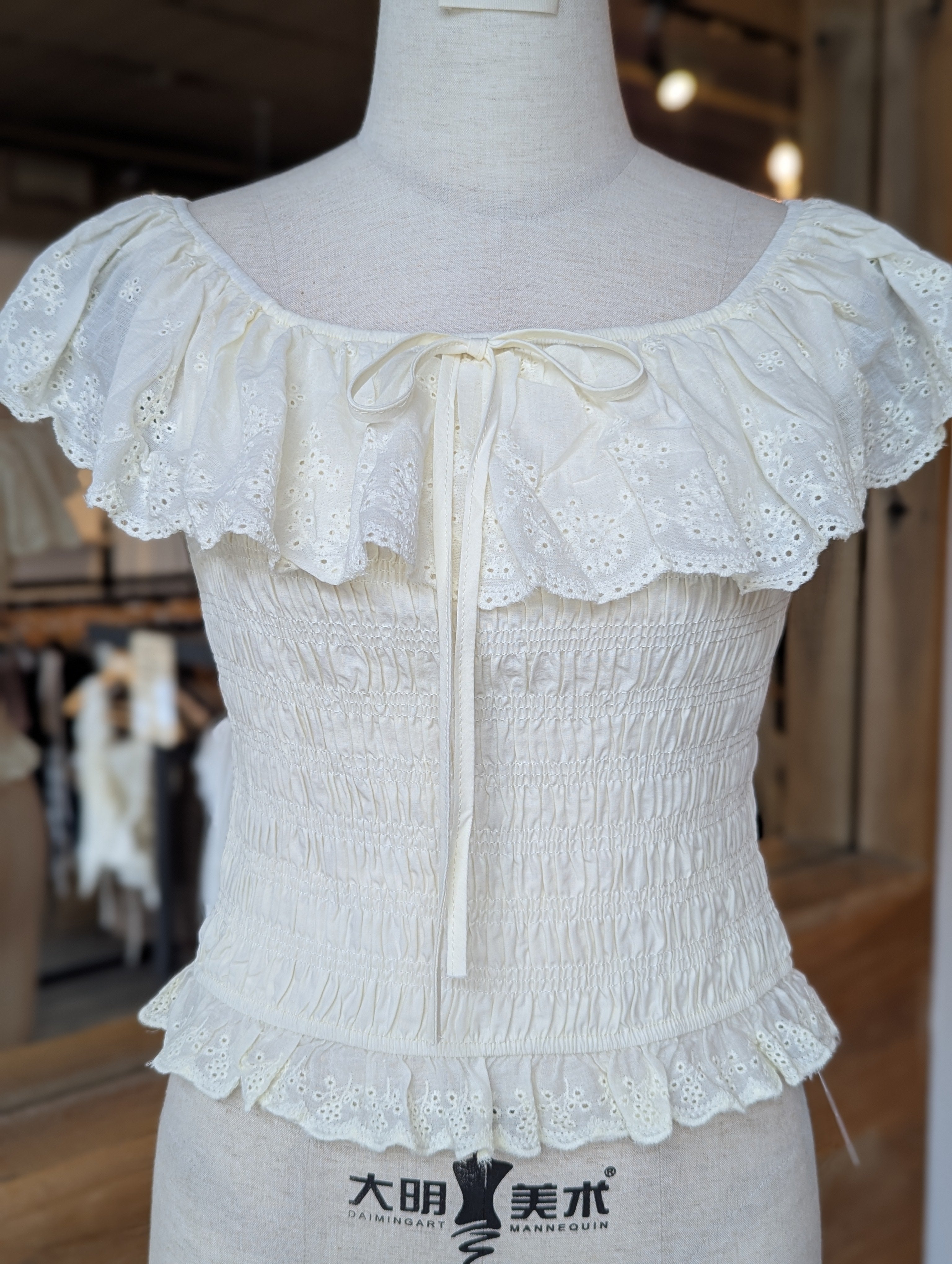 Love Letter Smocked Top