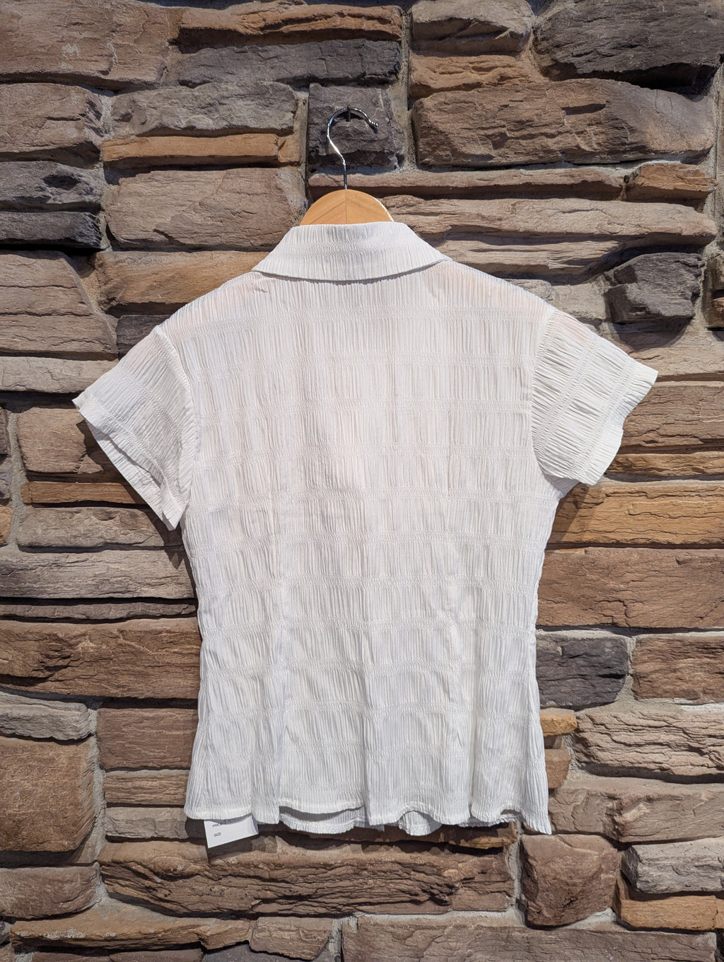 Bickford Ruched Button-Up