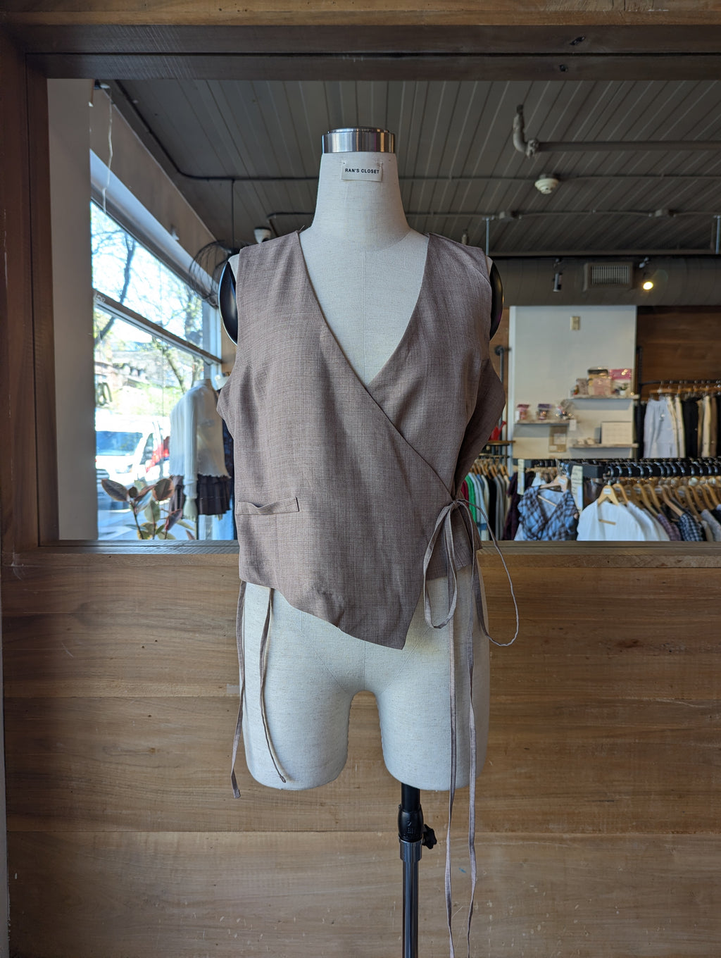 Soft Structure Wrap Top