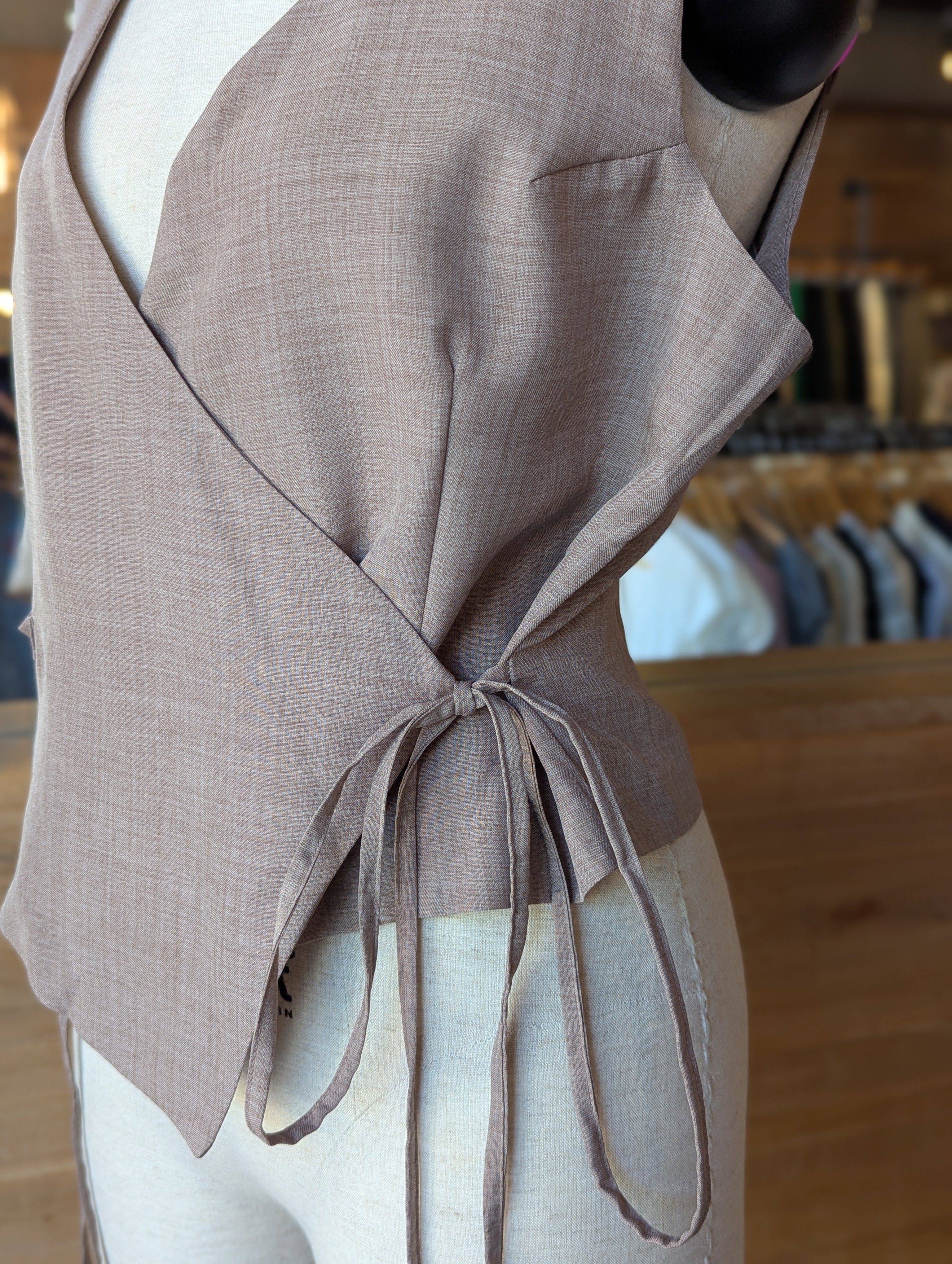 Soft Structure Wrap Top