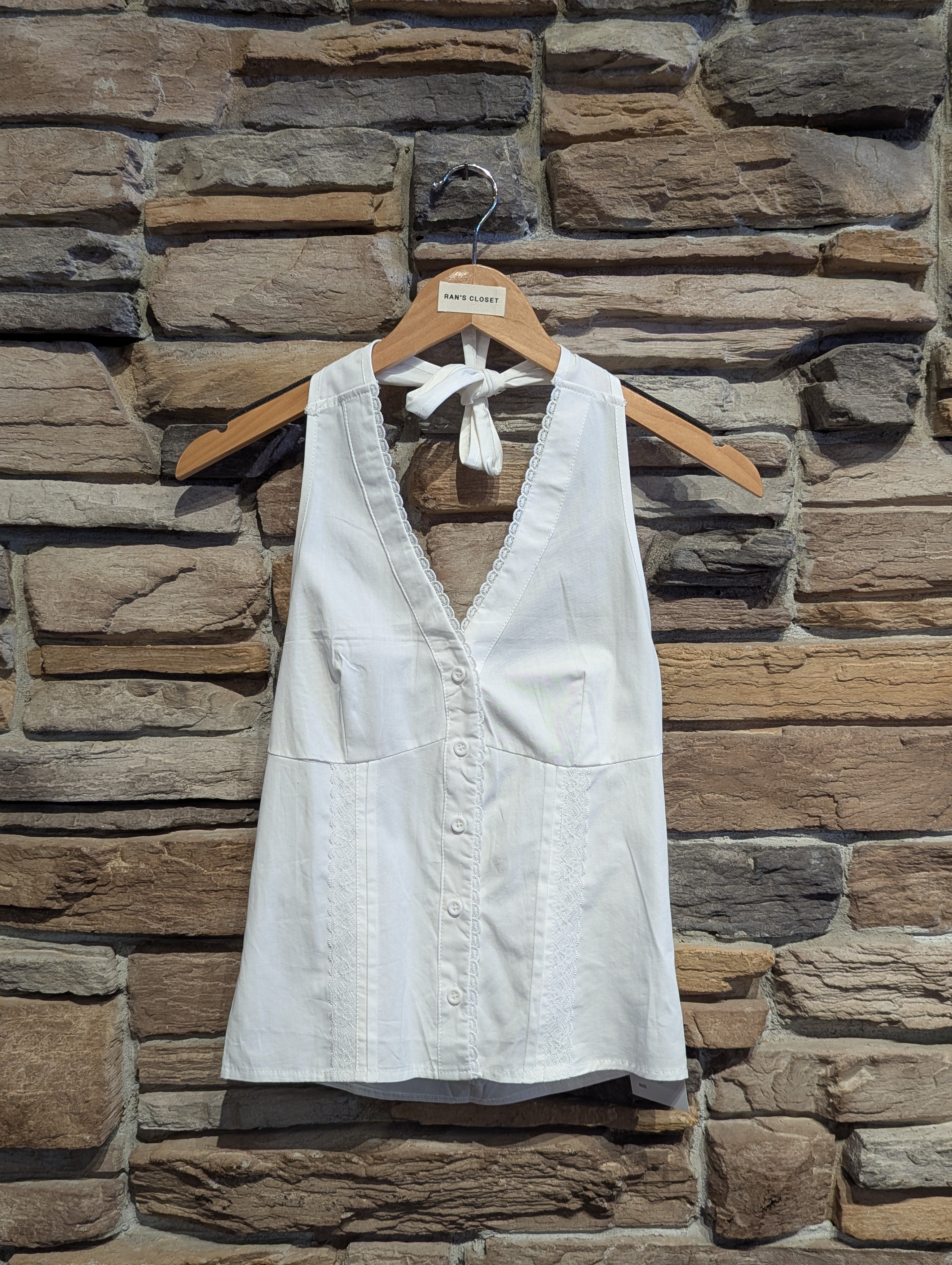 Sunny Stroll Lace Halter
