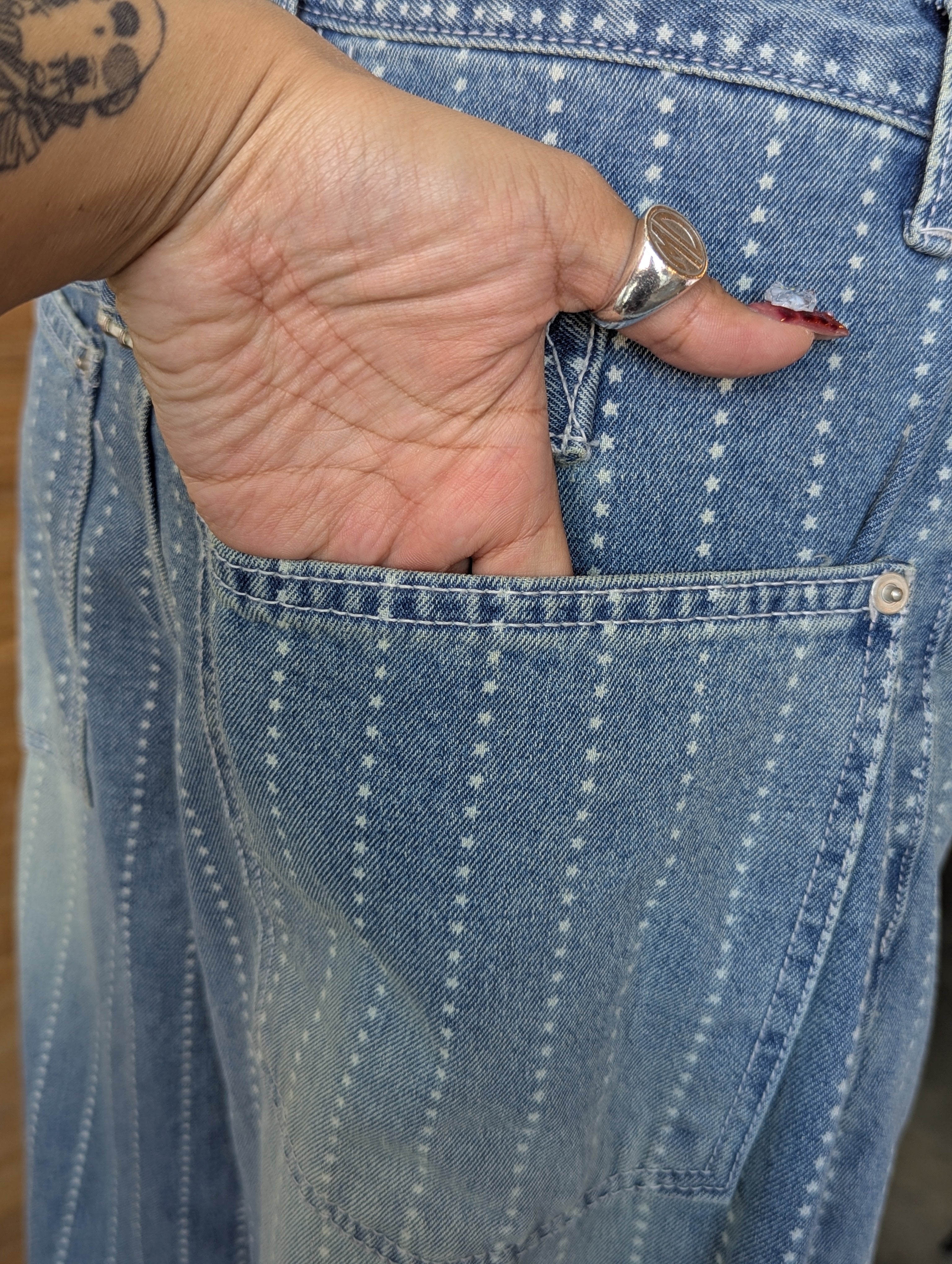 Starry Night Barrel Jeans