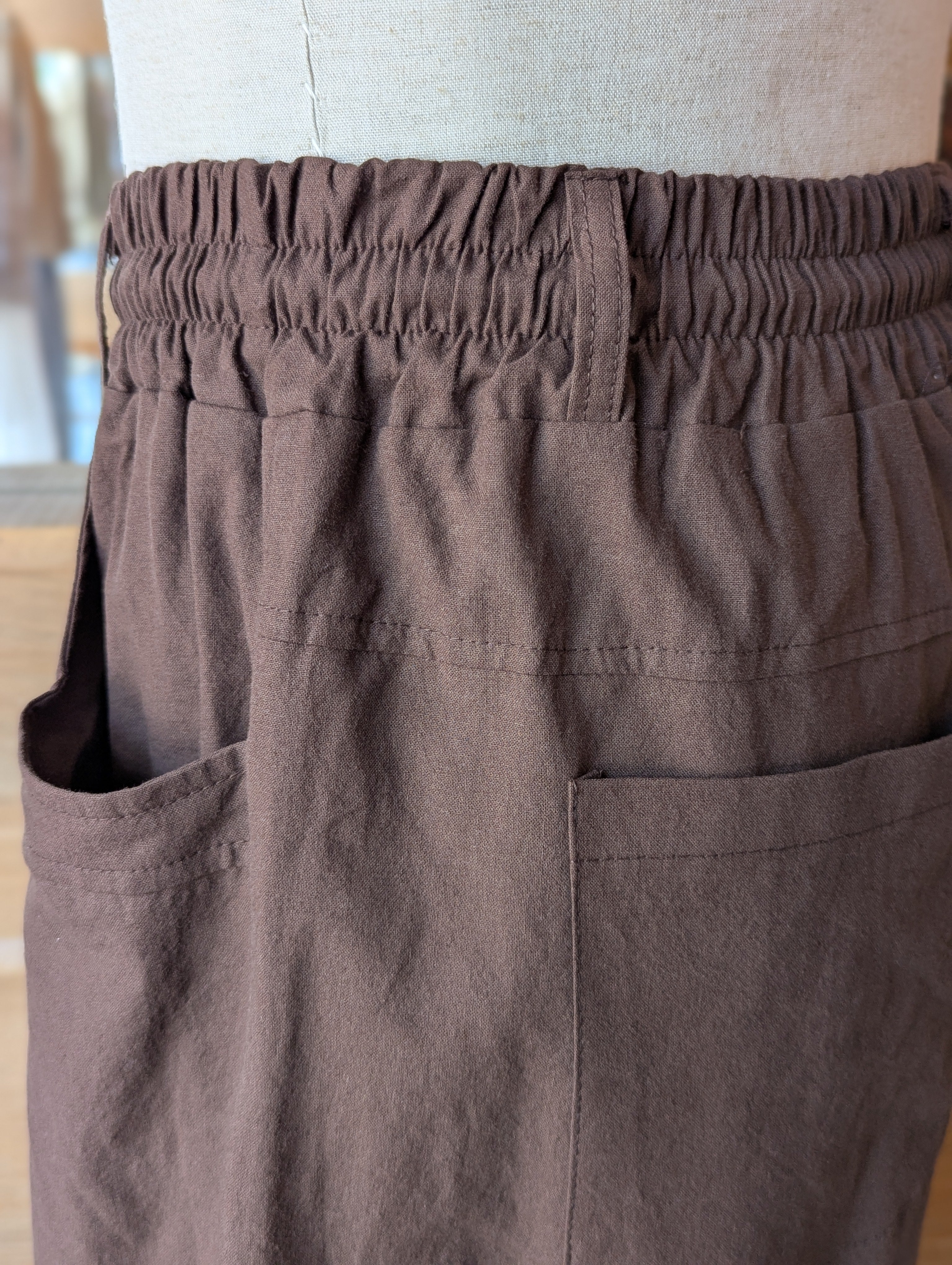 Windrise Pleated Wide-Leg Pant