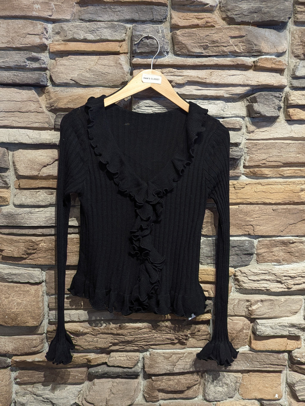 Morning Mist Ruffle Cardigan