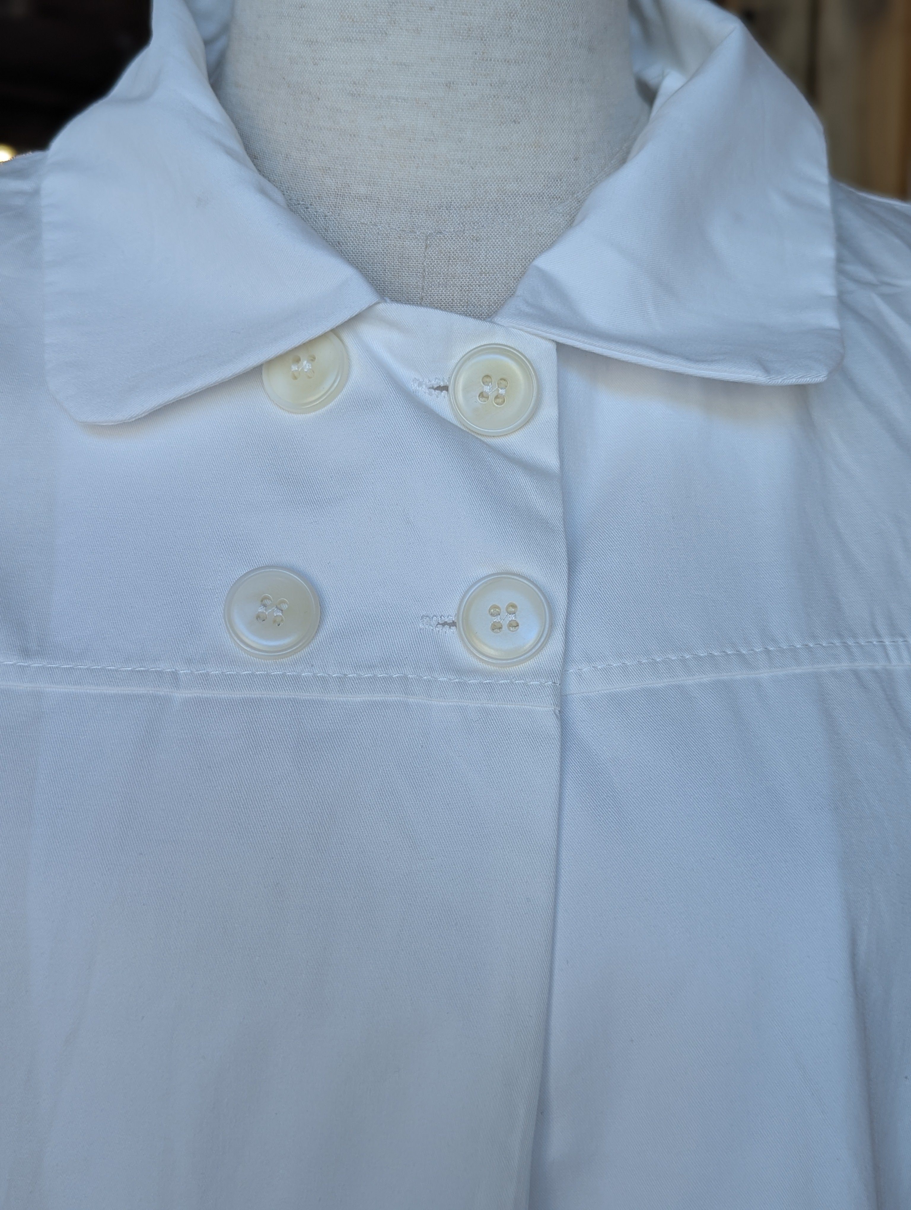 Morning Latte Double Breasted Cap Sleeve Swing Jacket