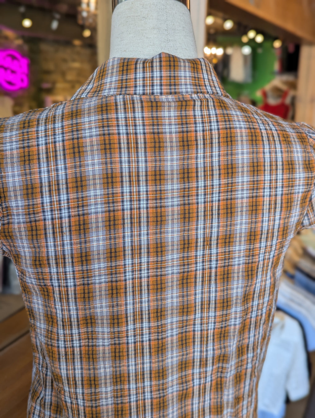 Berczy Plaid Button-Up