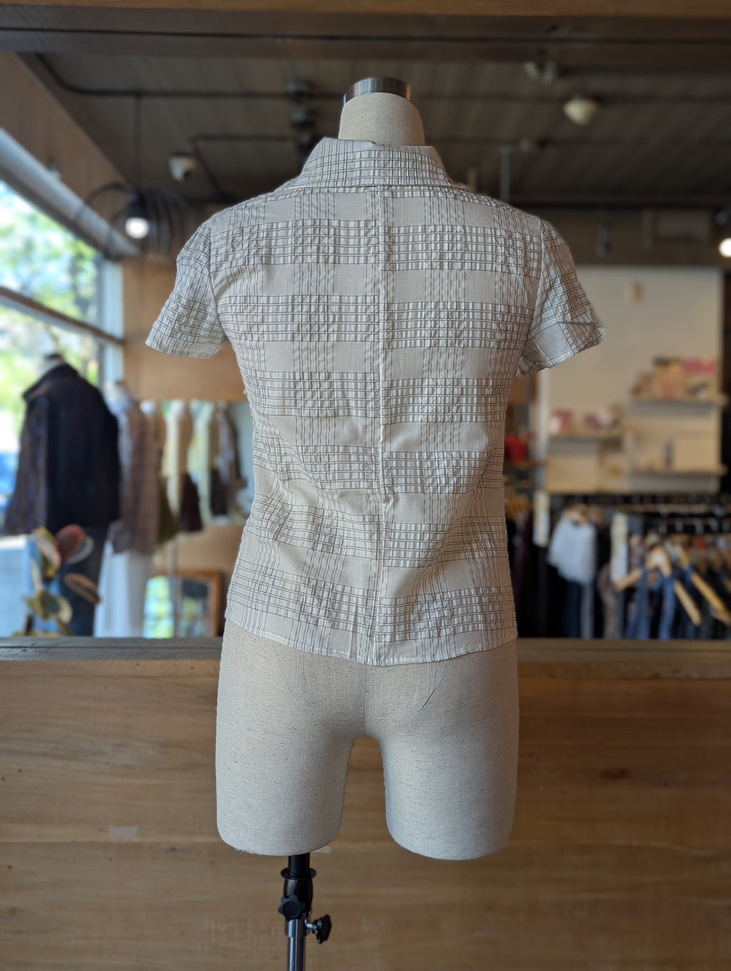Bellevue Check Button-Up