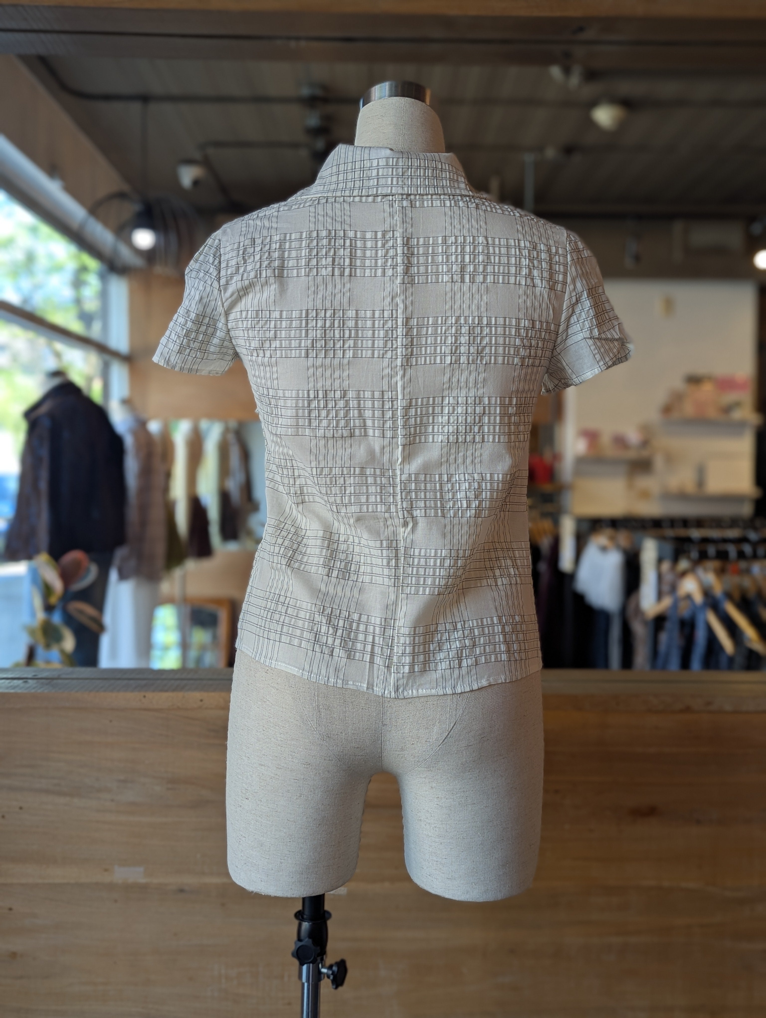 Bellevue Check Button-Up