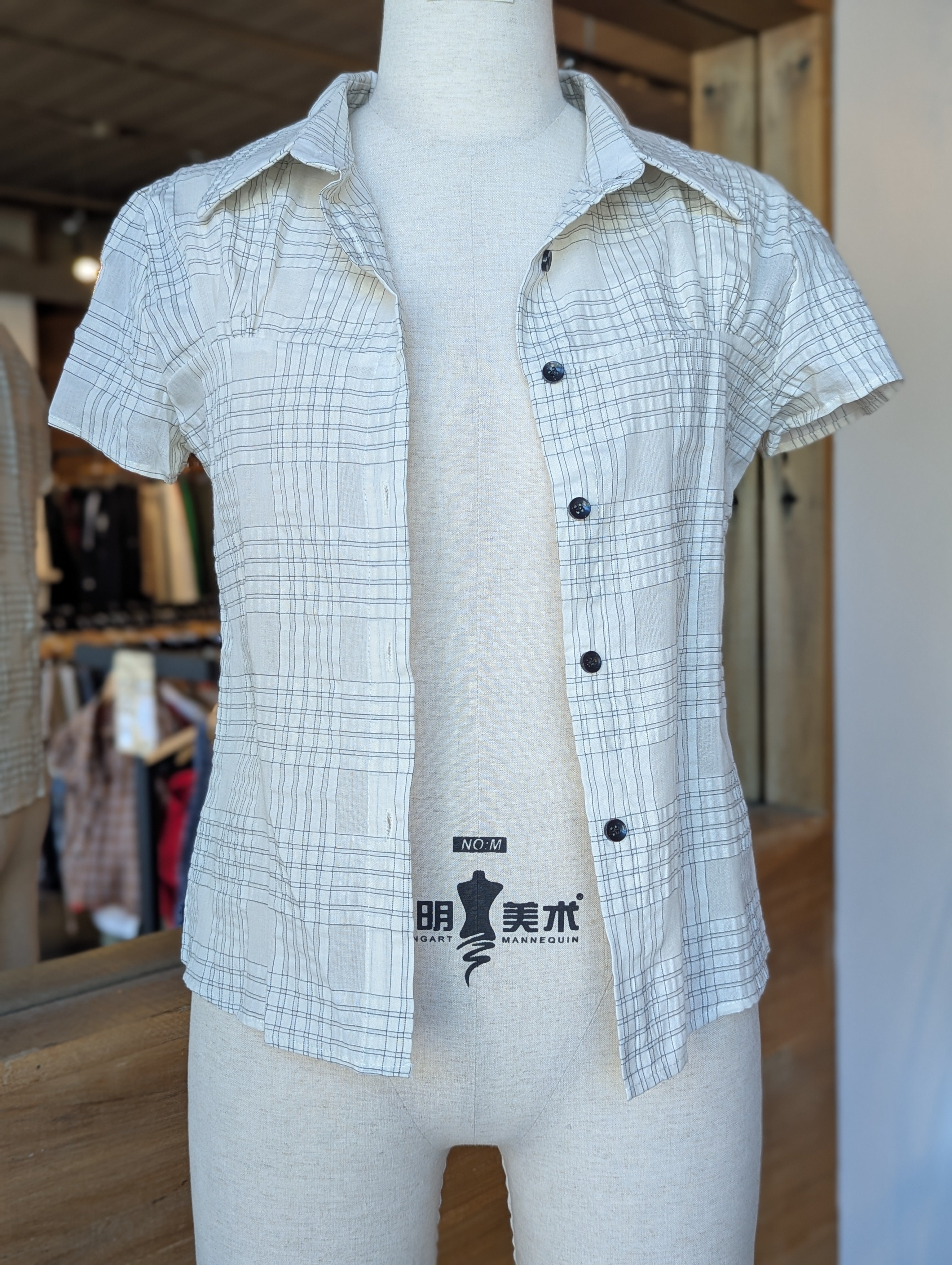 Bellevue Check Button-Up