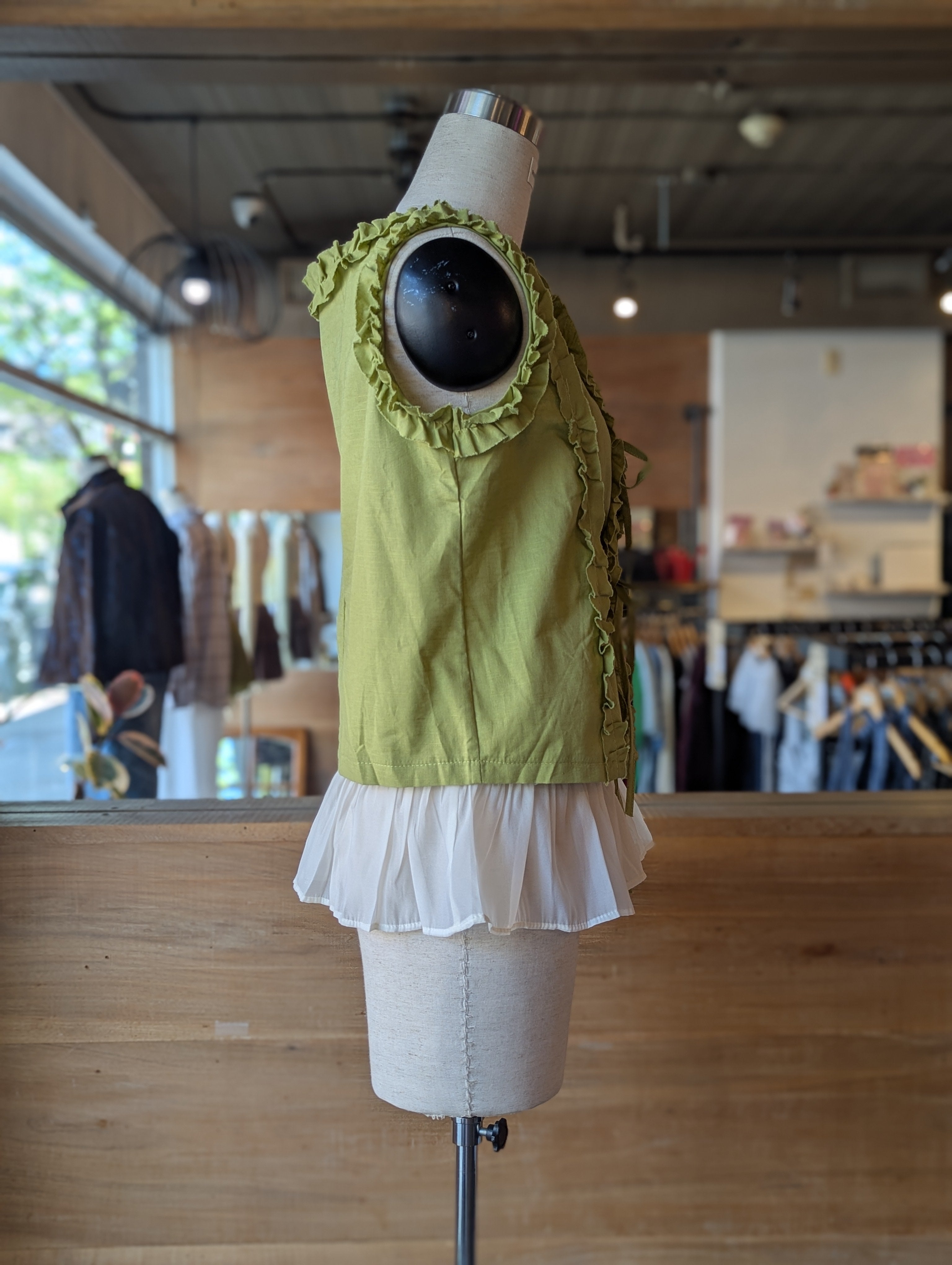 Garden Party Ruffle Blouse and Camisole Set
