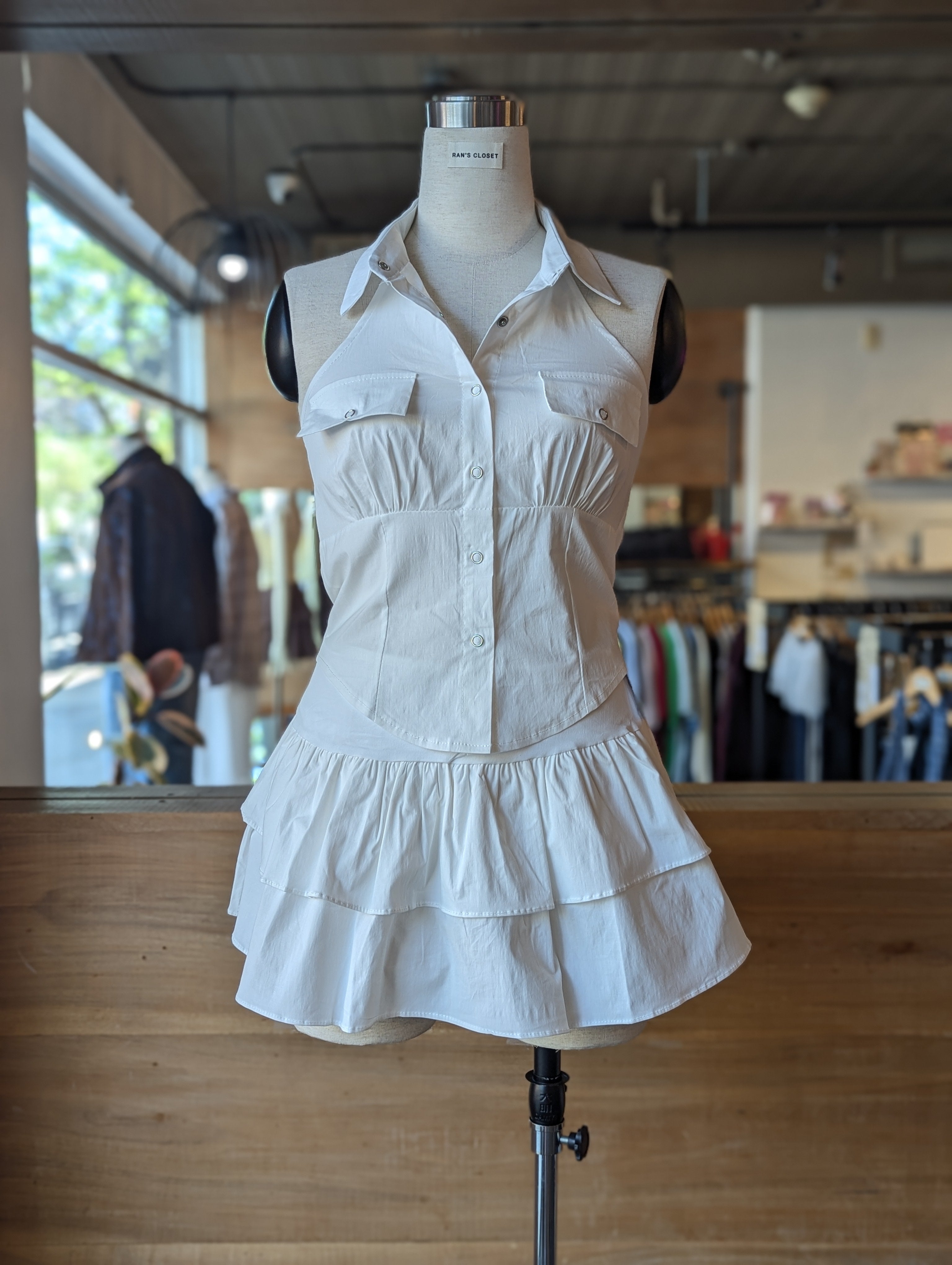 Sunday Brunch Halter Top and Skirt Set