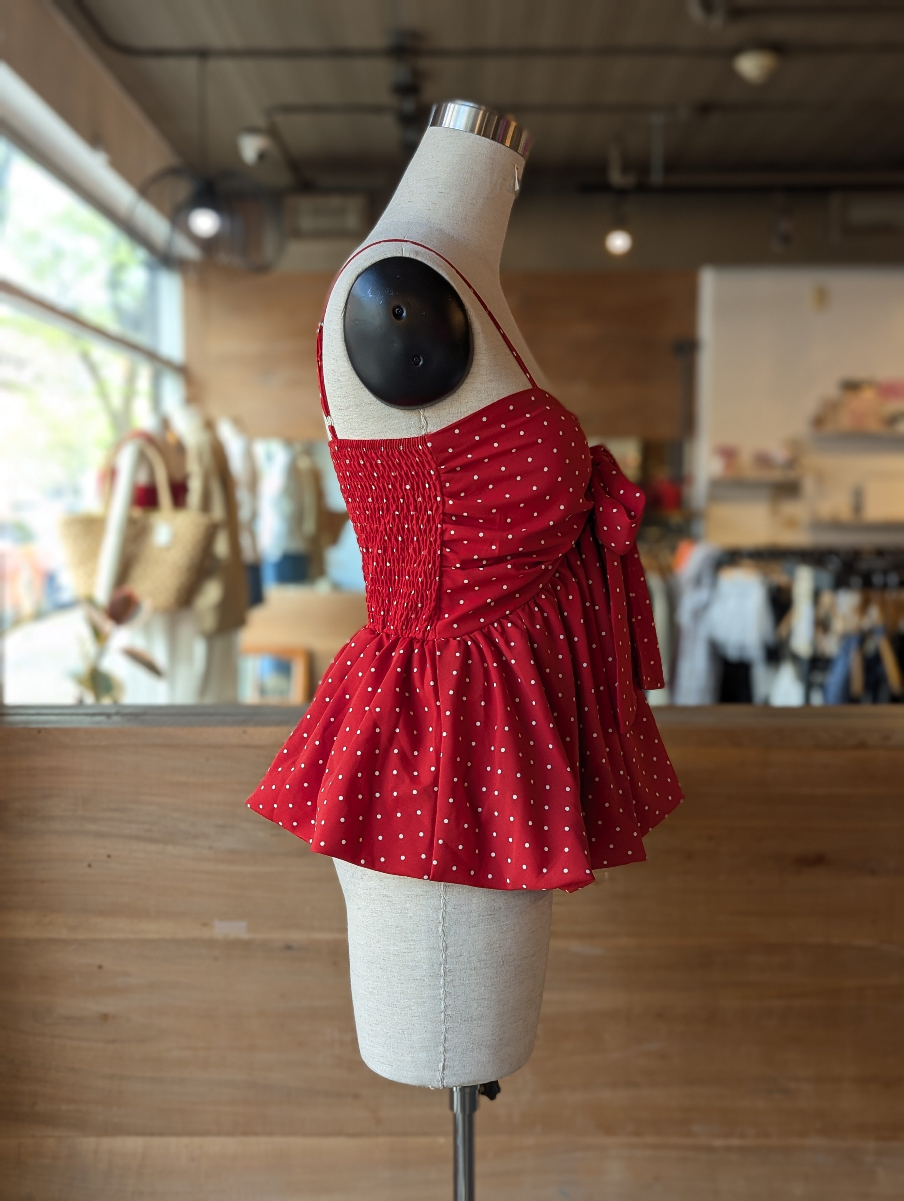 Darling Dot Bubble Top