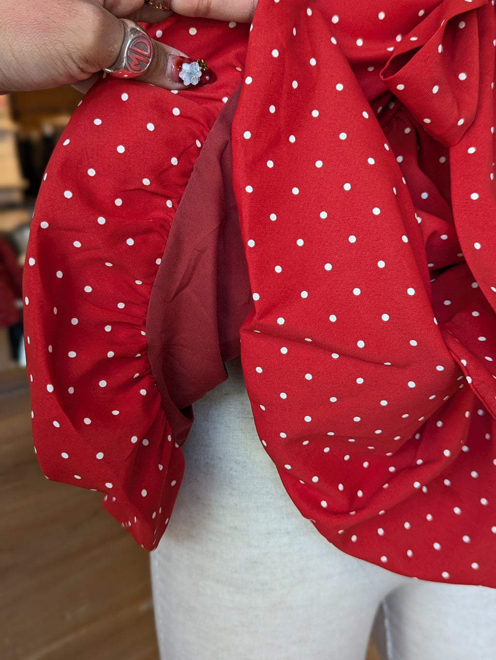 Darling Dot Bubble Top