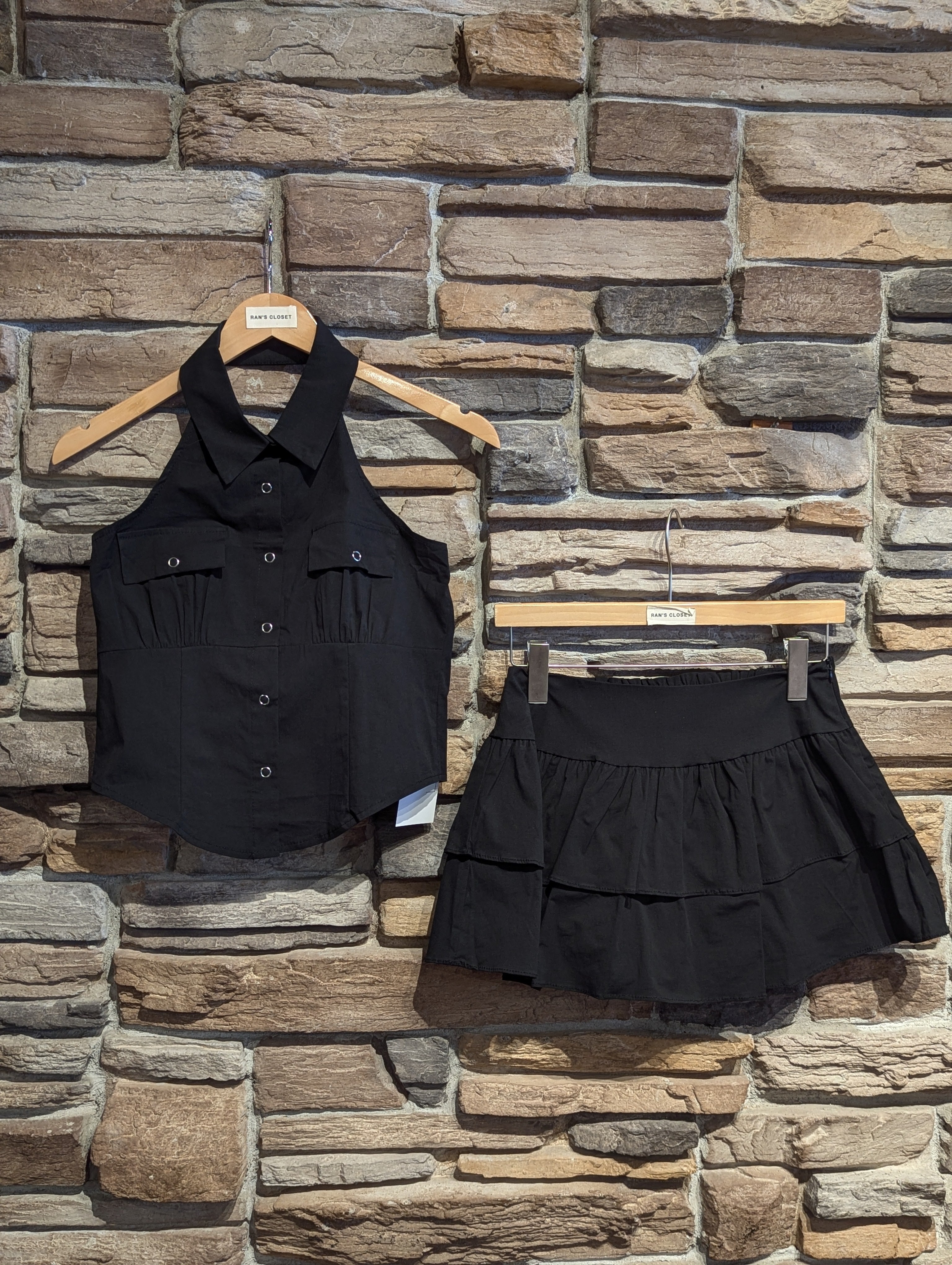 Sunday Brunch Halter Top and Skirt Set