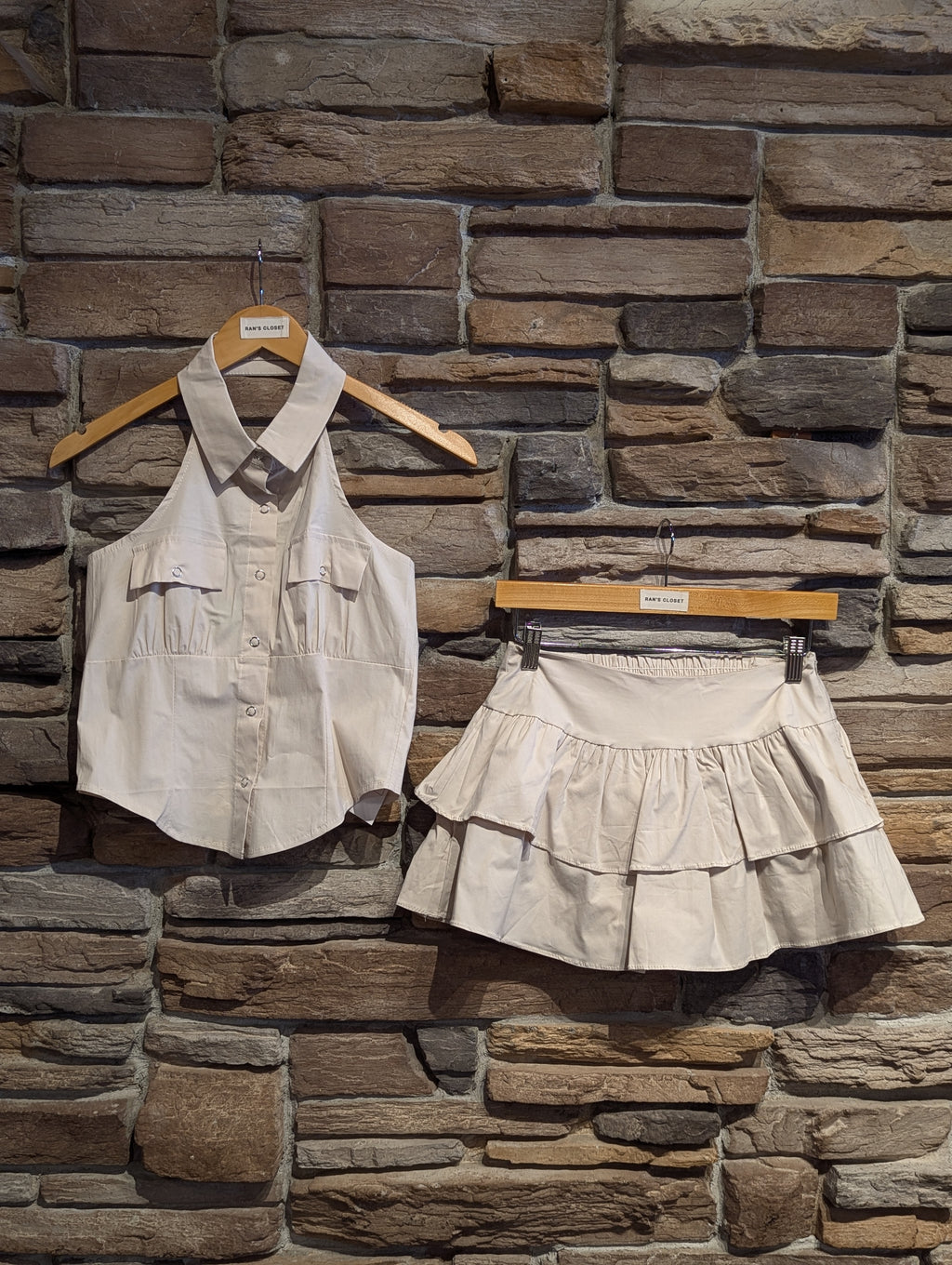 Sunday Brunch Halter Top and Skirt Set