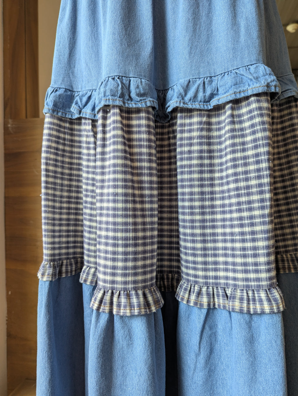 Tartan Trail Denim Skirt