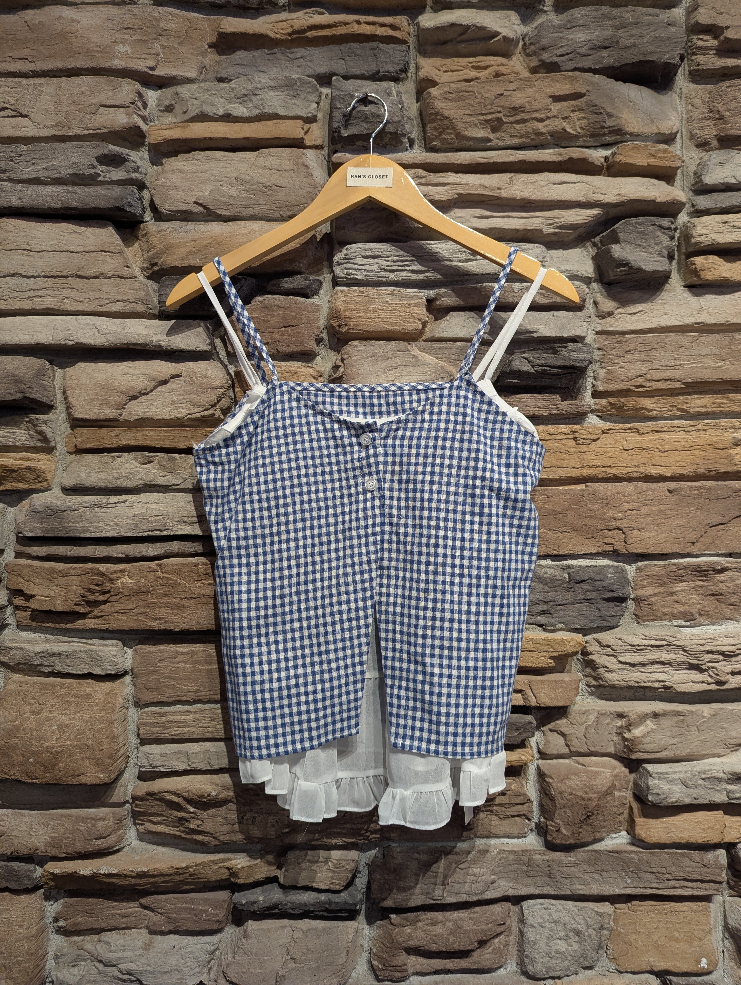 Picnic Daydream Layered Gingham Tank Top