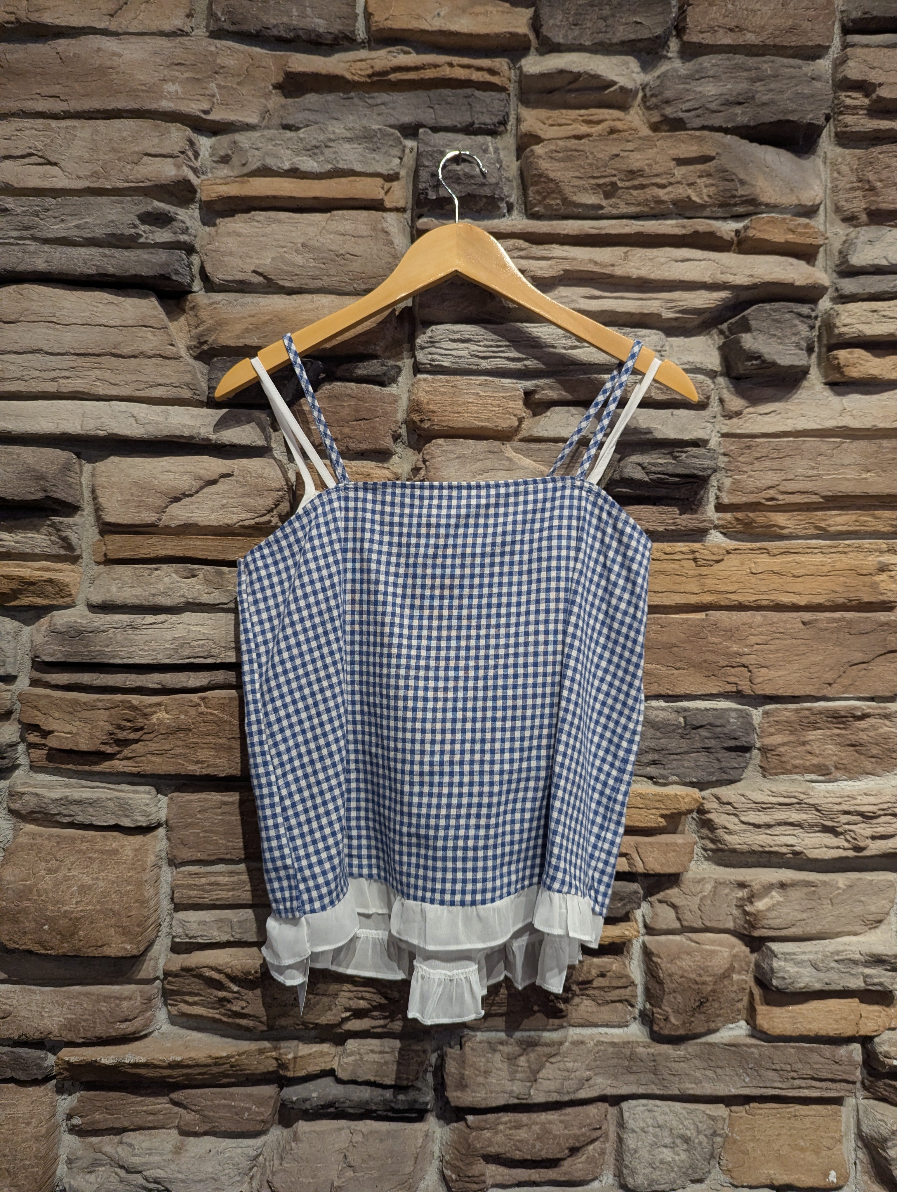 Picnic Daydream Layered Gingham Tank Top