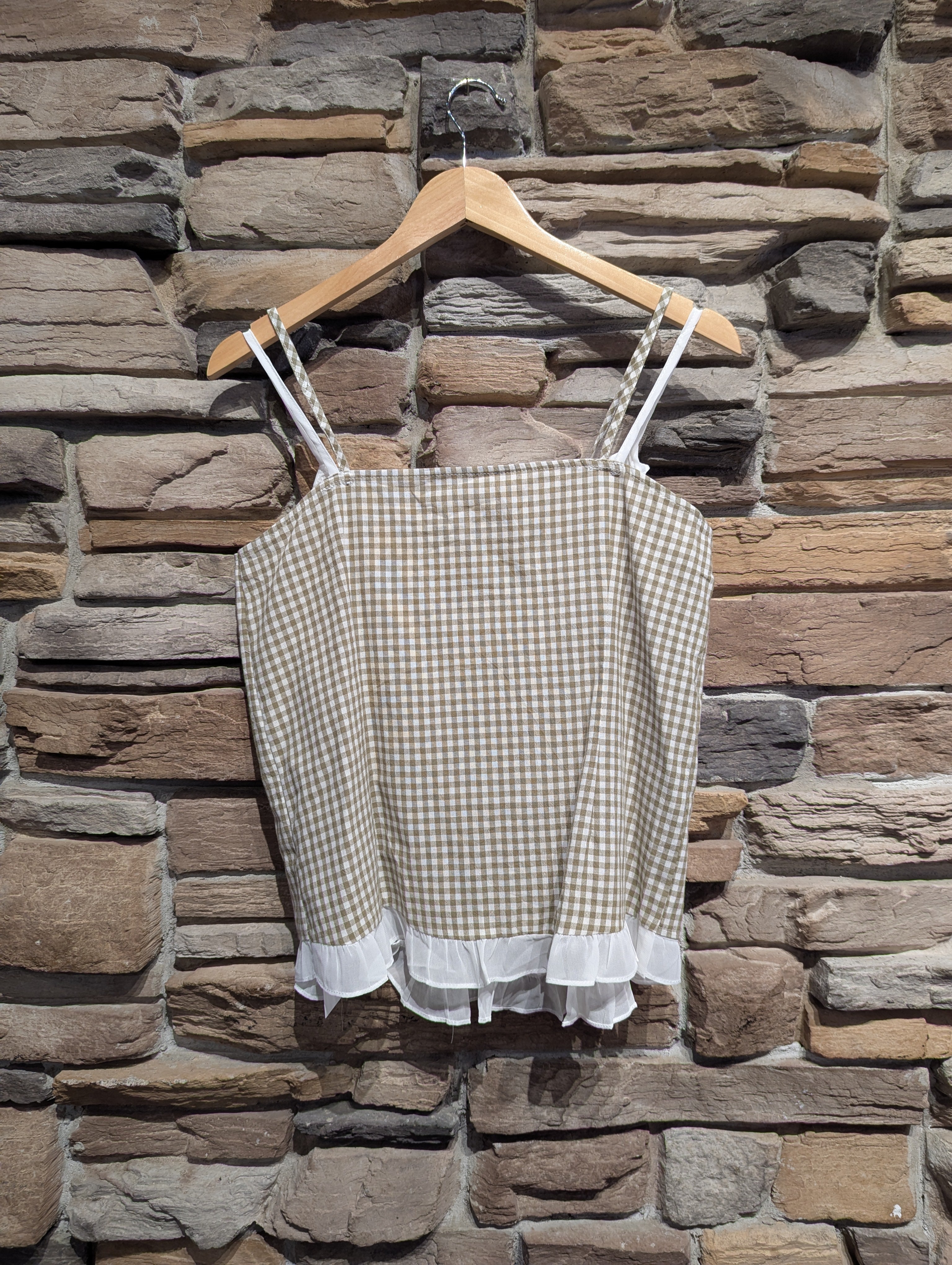 Picnic Daydream Layered Gingham Tank Top